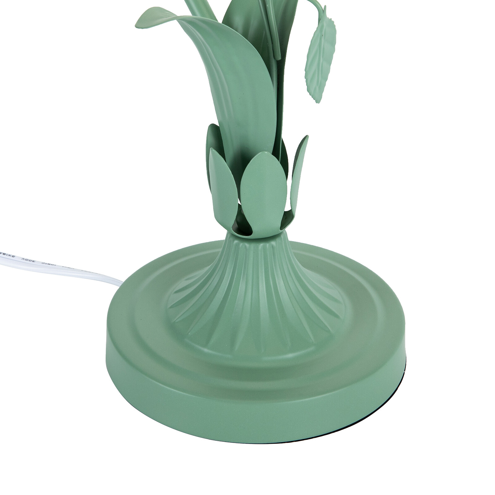 Flower Glass Table Lamp Desk Night Light Home Decor w/5.12" Wide Glass Lampshade