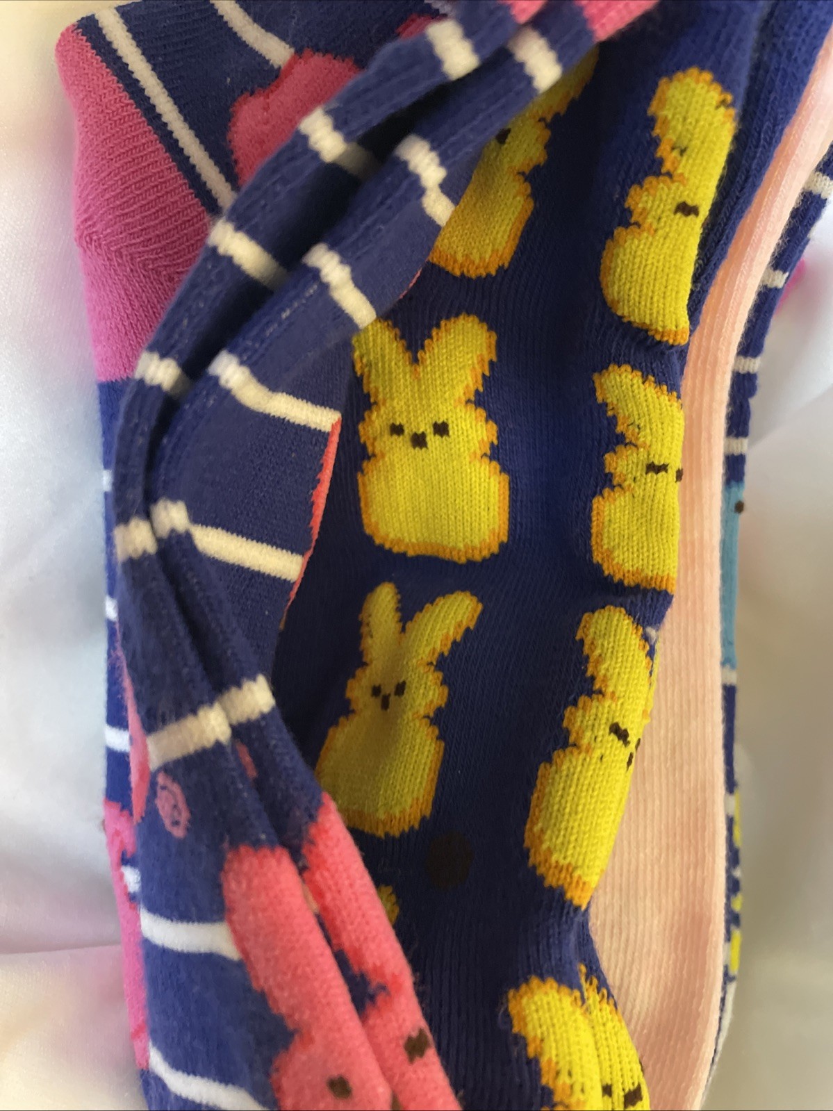Peeps Women’s ankle Socks Set 5 pairs Size 9-11 /Shoe Size 4-10 Blue Brand New
