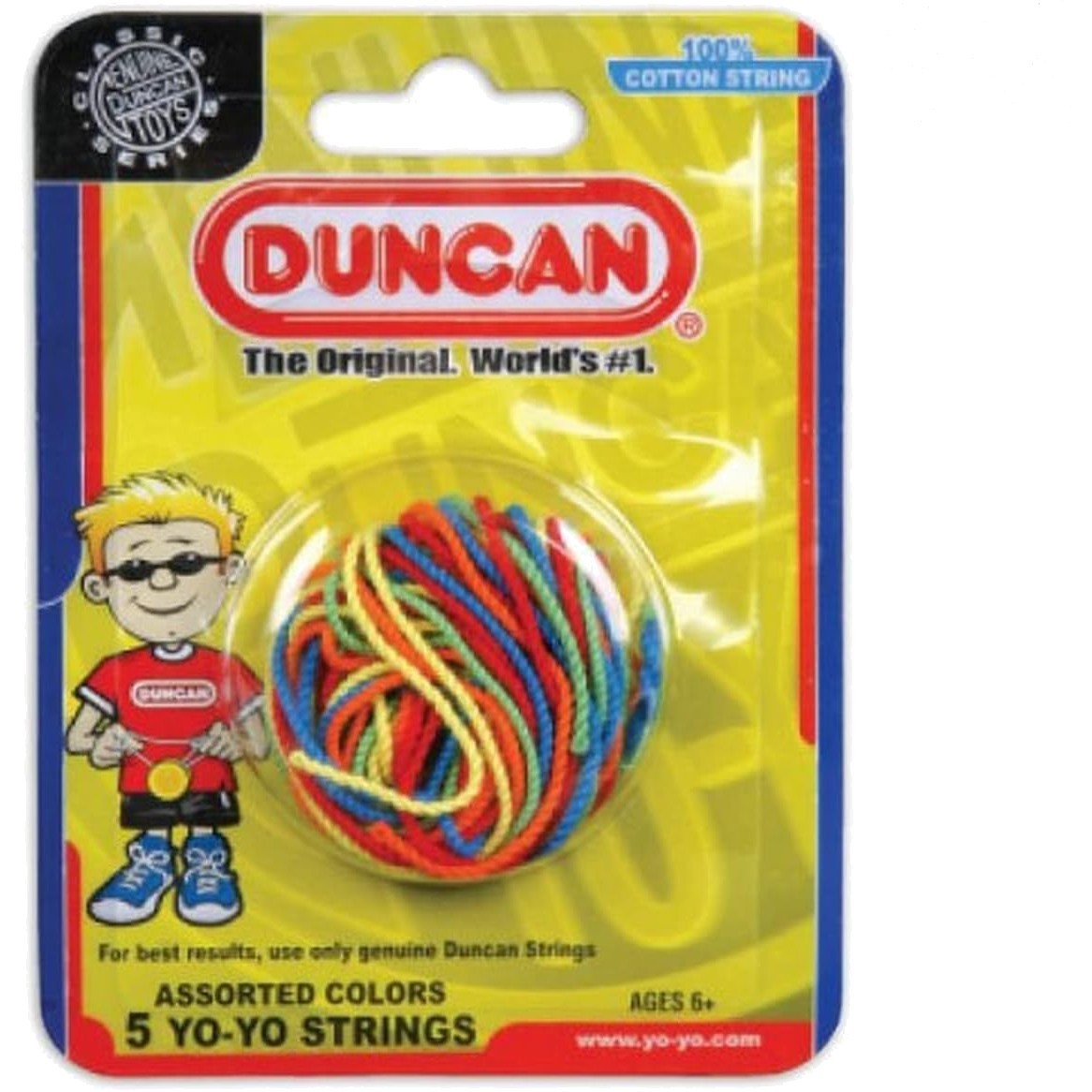 Comfortable Cotton Yo-Yo String Pack - 5 Assorted Colors for Optimal Performance