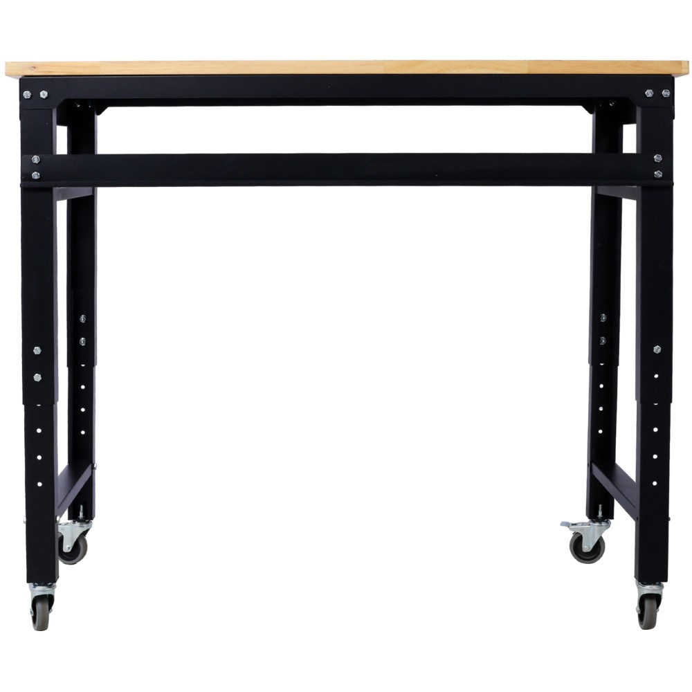 Workbench-Rolling Workbenches for Garage-Adjustable Height, Workshop Tool Bench