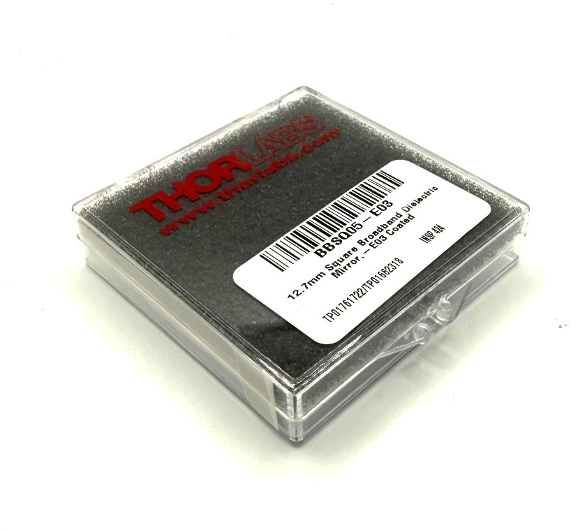 New Thorlabs BBSQ05-E03 1/2" x 1/2" Broadband Dielectric Mirror, 750 - 1100 nm