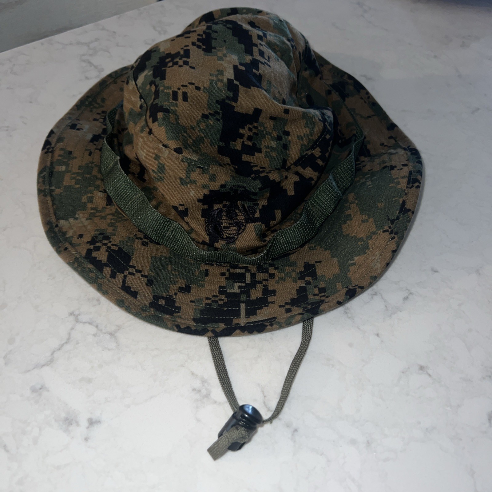 USMC BOONIE COVER / HAT - MCCUU - WOODLAND MARPAT - SIZE LARGE -