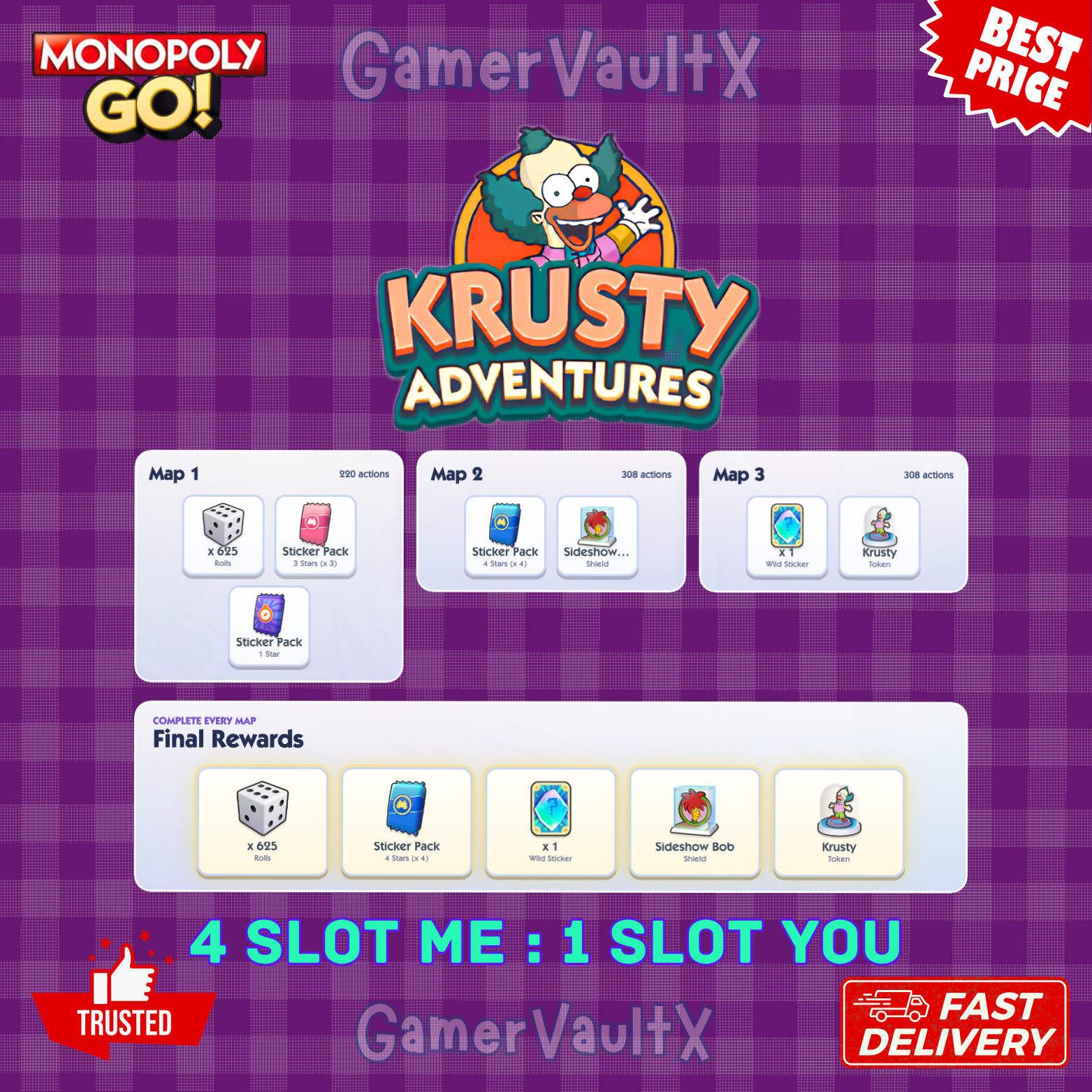Mono_Poly_Go Adventure Club Slots :- KRUSTY ADVENTURES :- Guaranteed