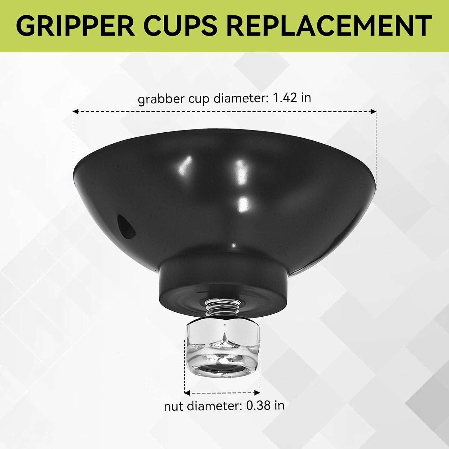 Reacher Grabber Tool Replacement Suction Cups Rubber Gripper Tips 4 Pack Heavy
