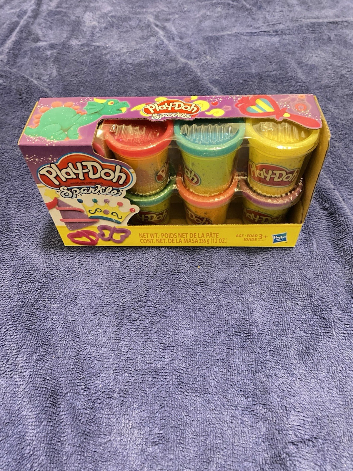 Play-Doh Sparkle Modeling Compound 6 Colors Ages 3+ New! Sealed!