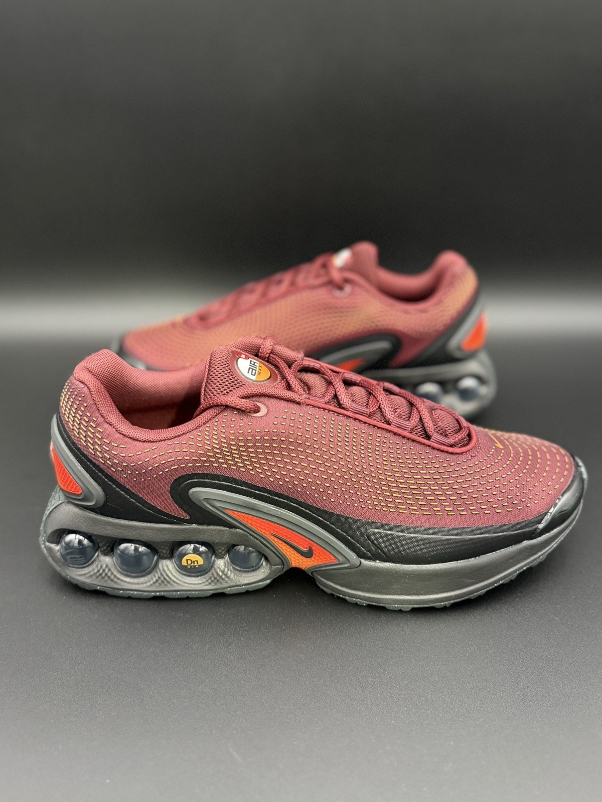 Nike Air Max DN Dark Team Red Black Gold DV3337-600 Men's Sneakers Sizes NEW