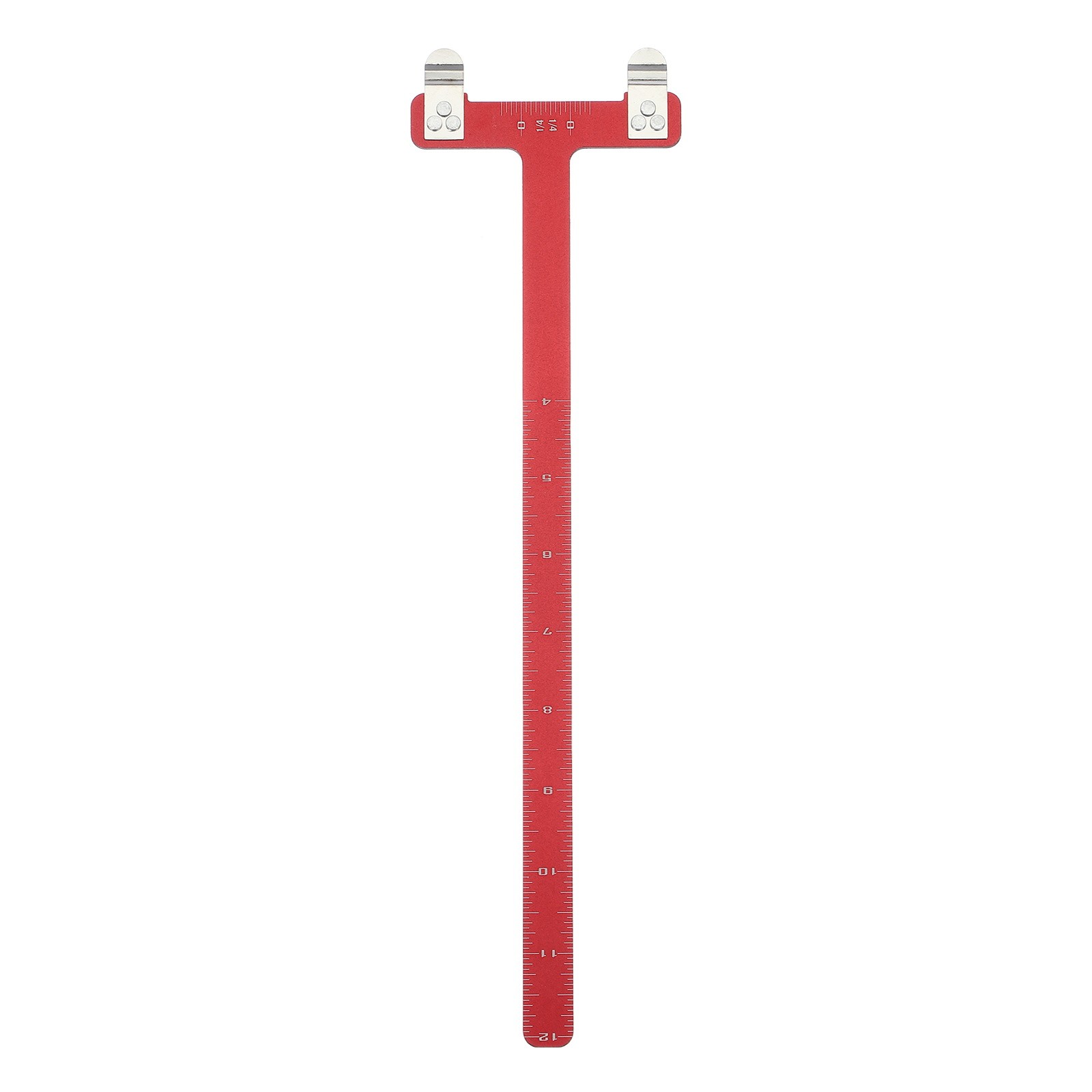 Archery Bow Square, T-Shape Ruler Turning Bow String Measurement Tool Red