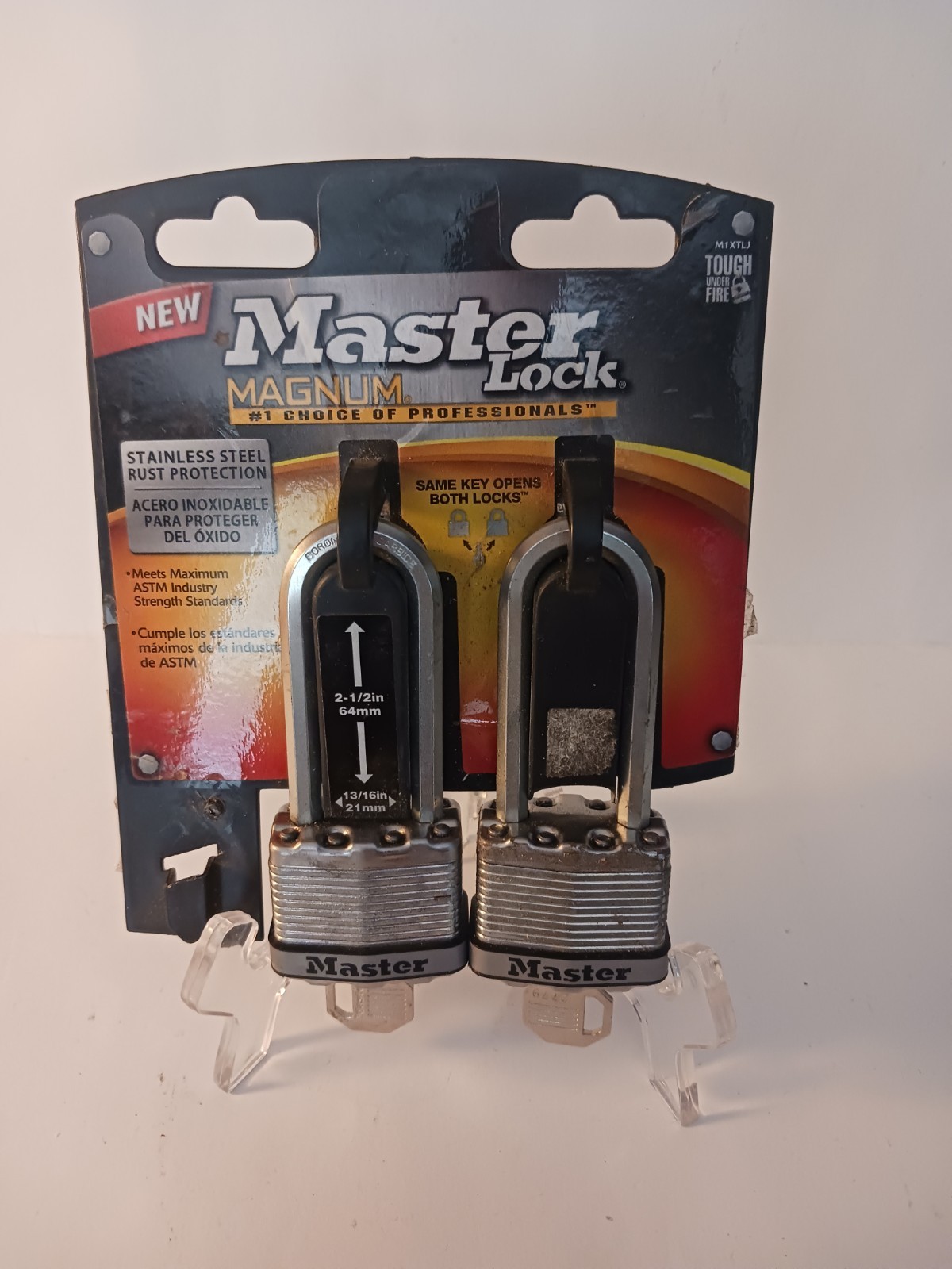 Master Lock Magnum M5XTLJ 2.5" Heavy Duty Tough Cut Master Lock Professional