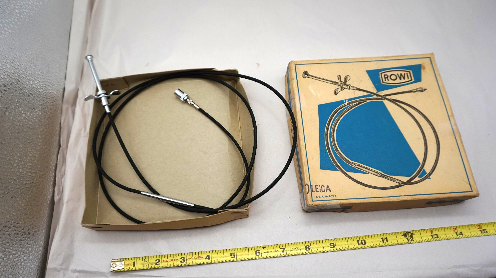 Leica ROWI 63 inch Mechanical FLEX Spring Cable Shutter Release Trigger + RARE