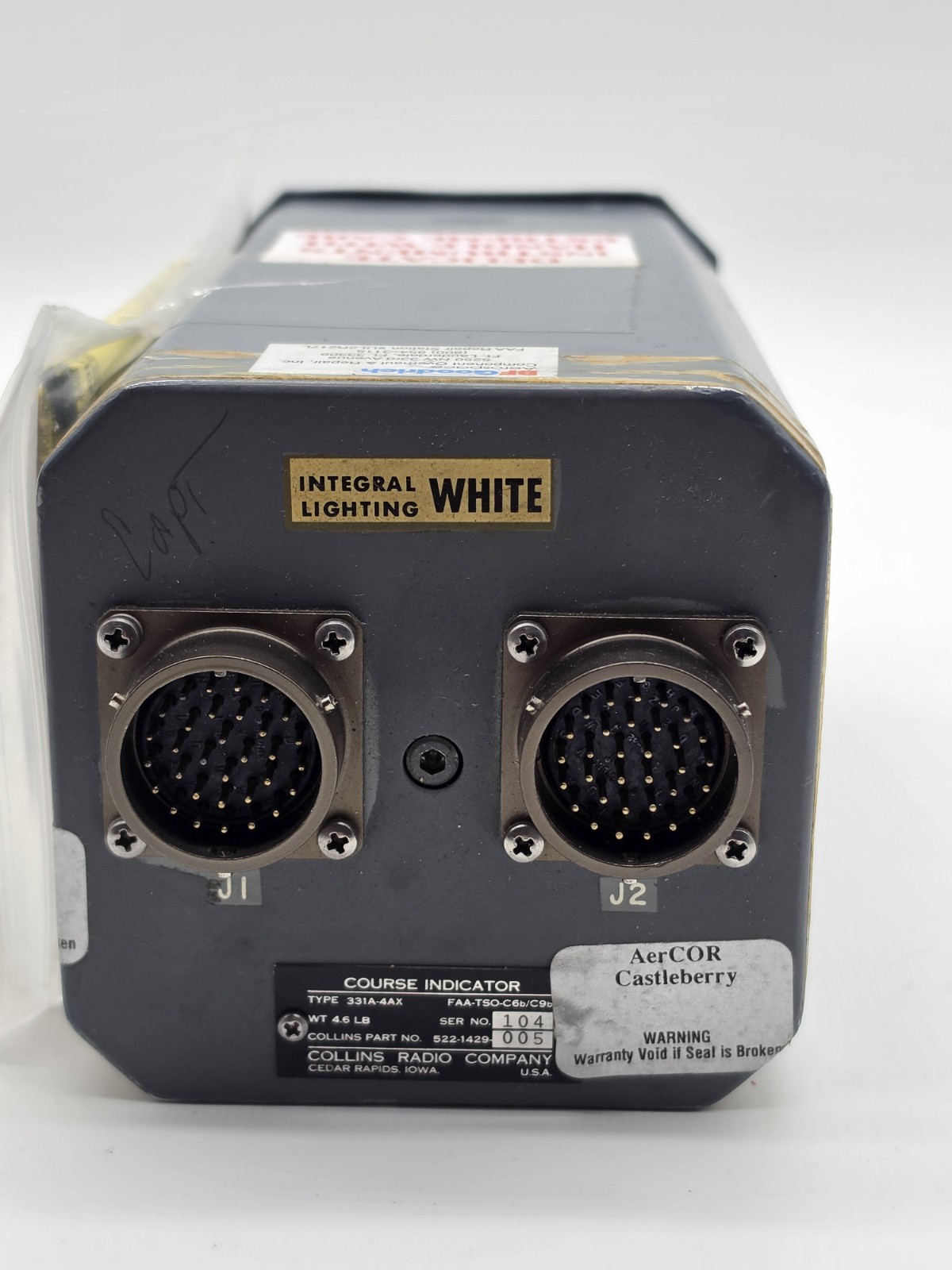 Collins Course Indicator 331A-4AX 1344 DC8