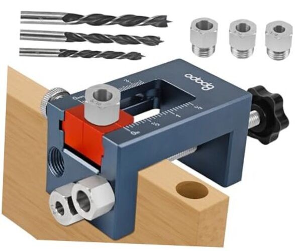 Self-Centering Woodworking Jig Kit – Adjustable Width Dowel Jig