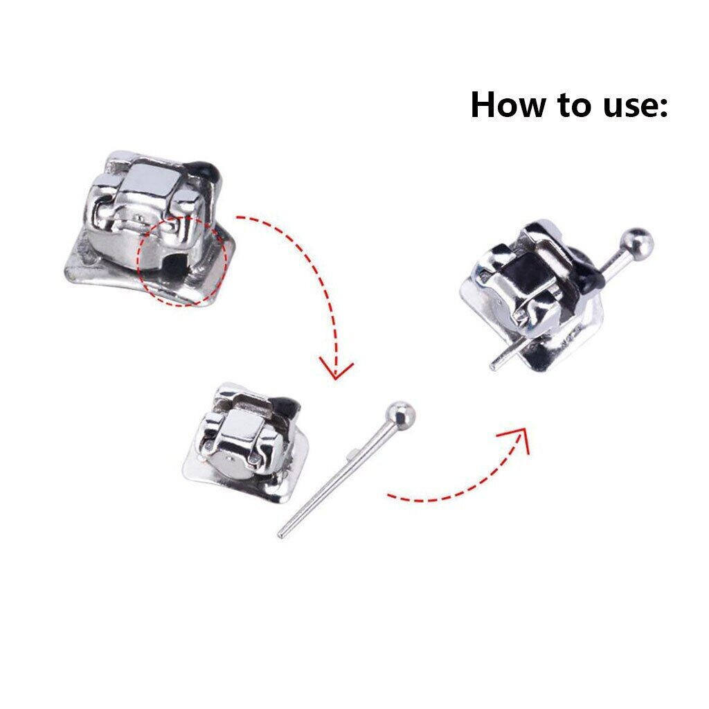 10 /PAK Dental Orthodontic Self-ligating Crimpable Bracket Traction Hook Tool