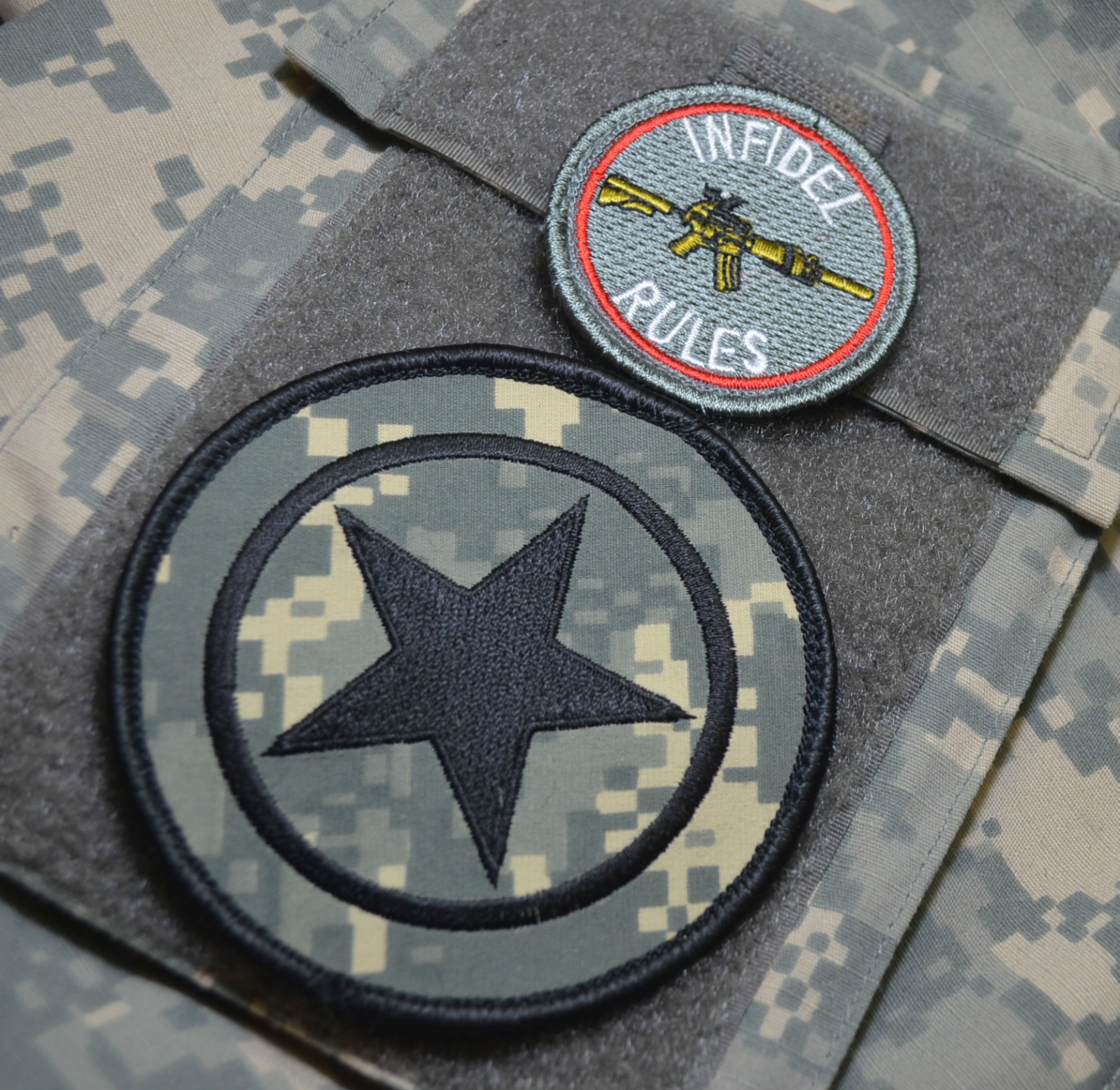 KANDAHAR WHACKER© JSOC USMC FORCE RECON JTF2 SSI: Capt. America + INFIDEL RULES