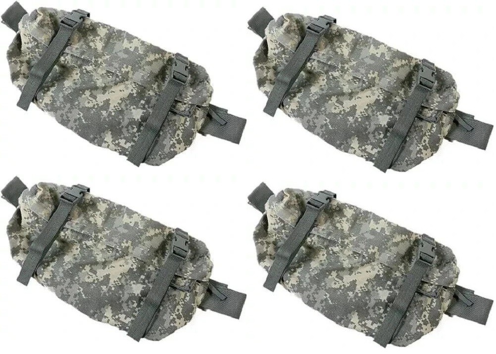 4 Pack USGI Waist Pack ACU Molle II Butt Pack NSN 8465-01-524-7263