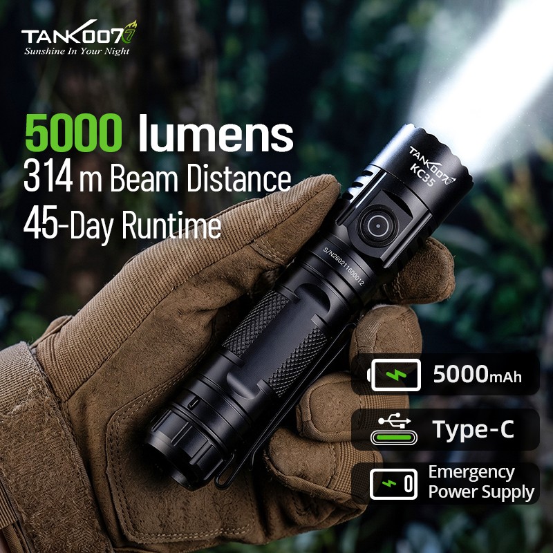 5000 Lumens Rechargeable LED Flashlight Super Bright 9 Modes Waterproof Camping