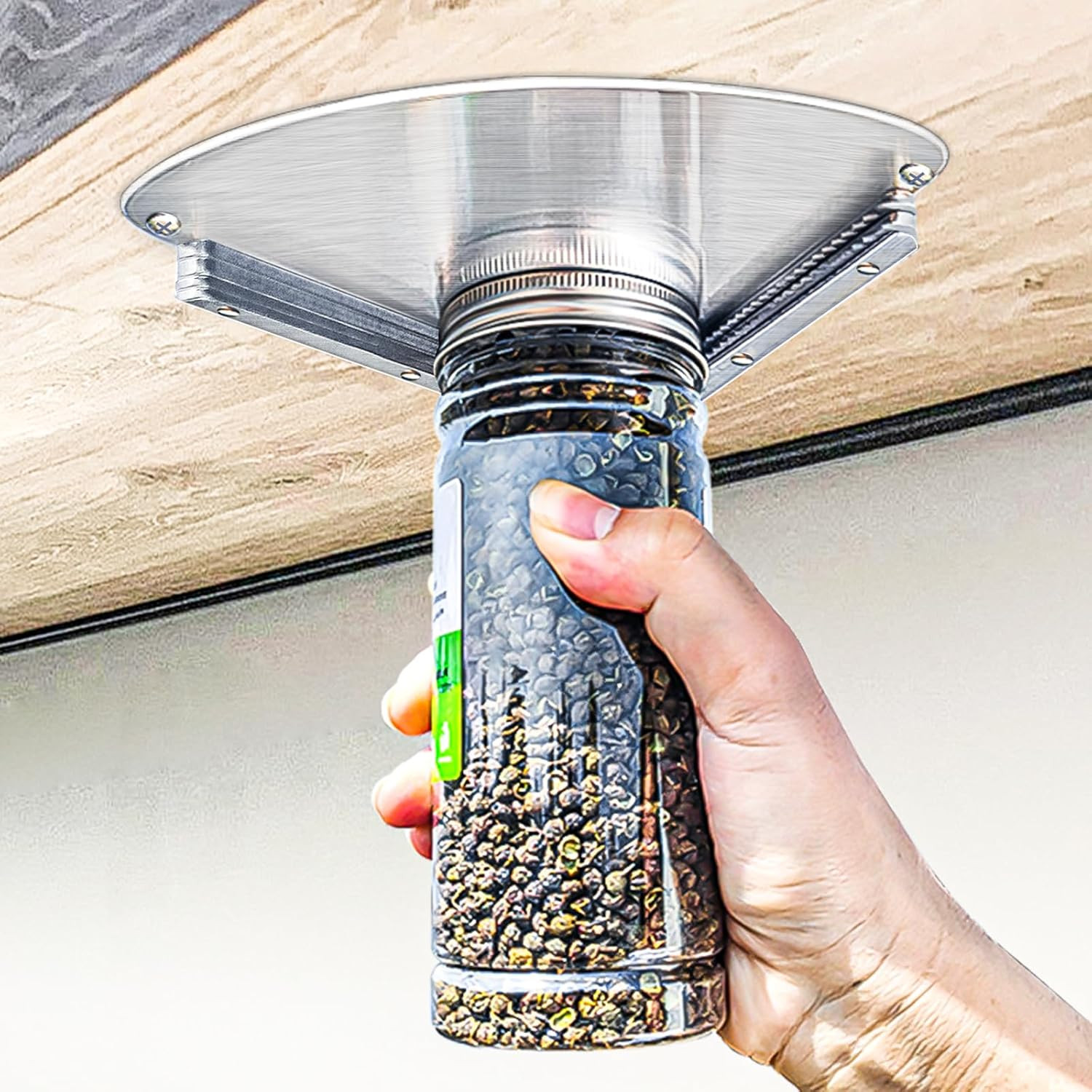 GOLDTREE Latest Stainless Steel Jar Openers for Seniors, under Cabinet Jar Opene