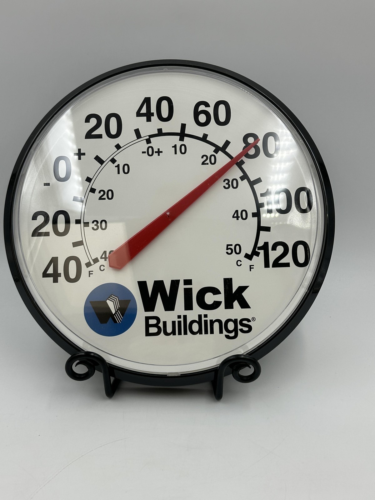 Wick Buildings Indoor Outdoor Wall Thermometer 12 Inch Round Analog USA Made New