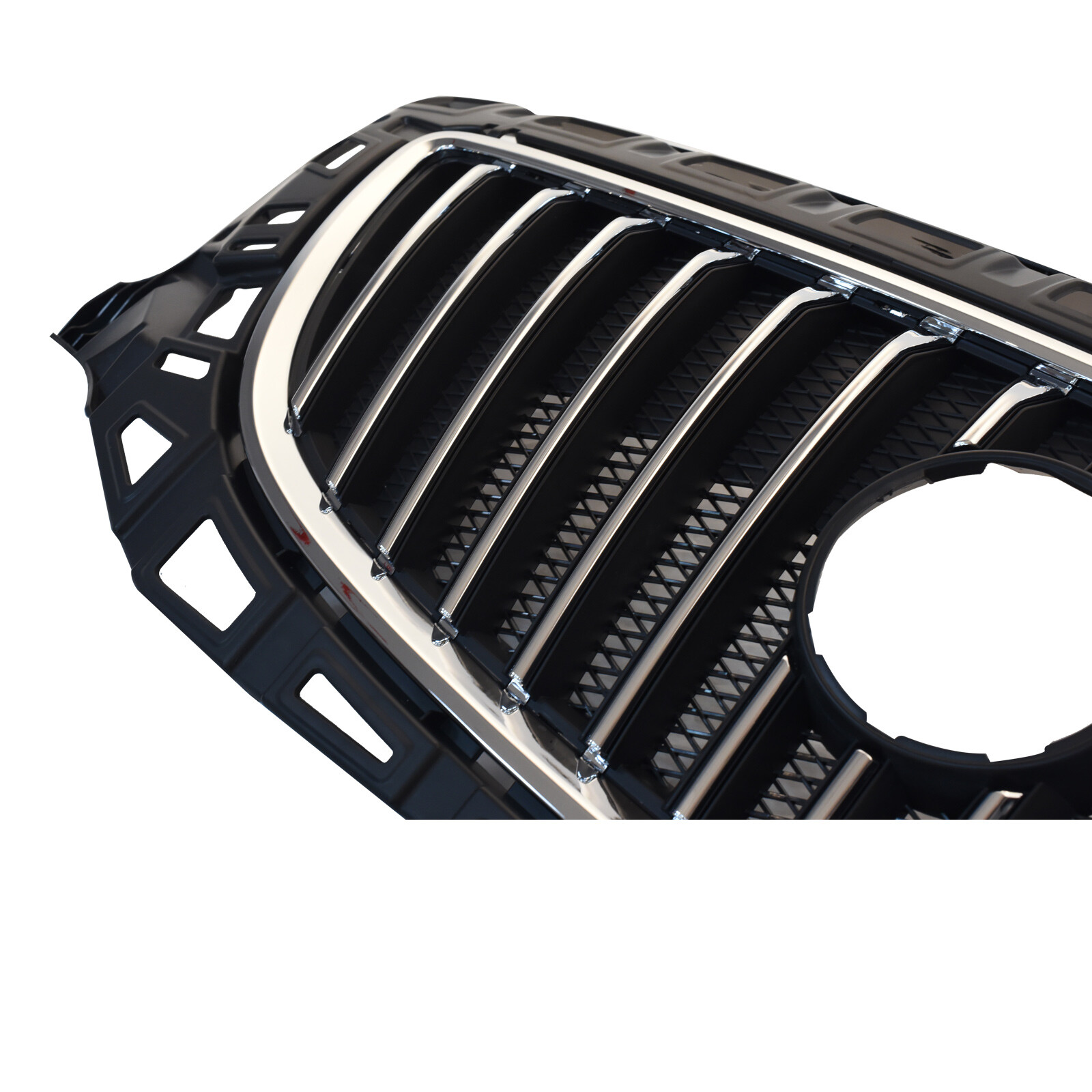 For 2011-2013 Buick Regal Front Upper Grille Chrome Shell W/ Black Insert USA