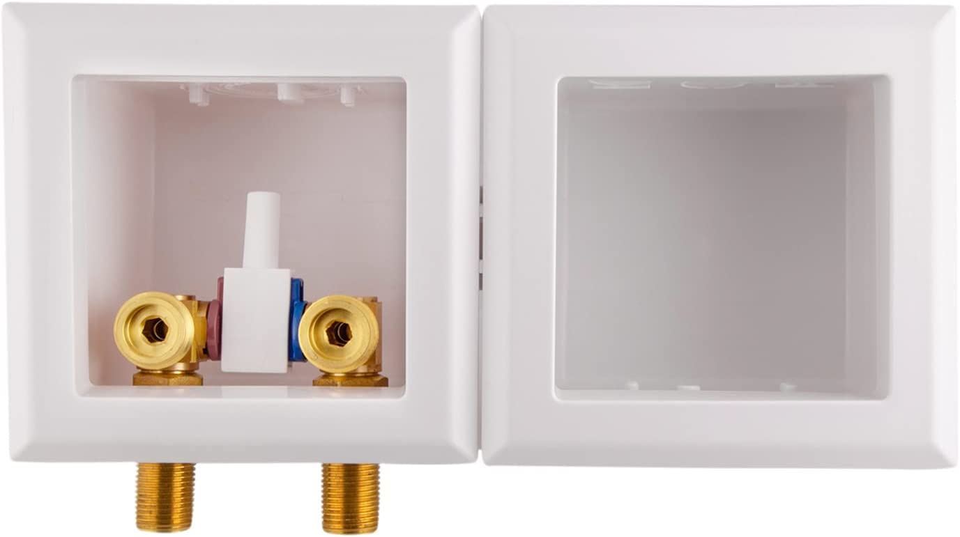 1/2"in Sweat Compact ABS Unibox Double Interlocking Washing Machine Outlet Box