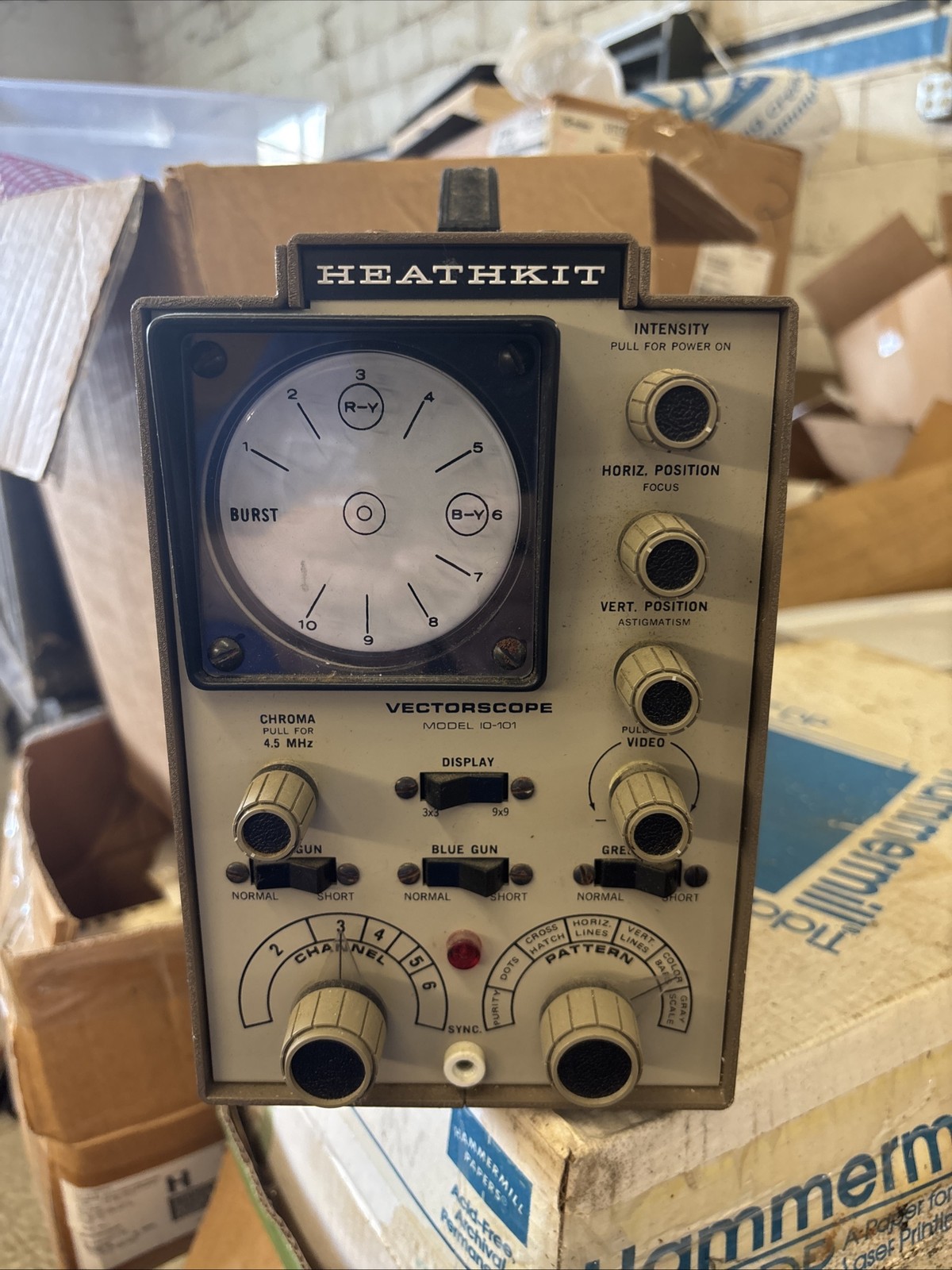 Heathkit Vectorscope Model IO-101 Untested With Wires Still Attached Looks Good