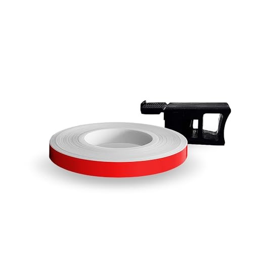 Racing Wheel Stripes with Applicator Tool, Red Race, 7 mm x 7 mt