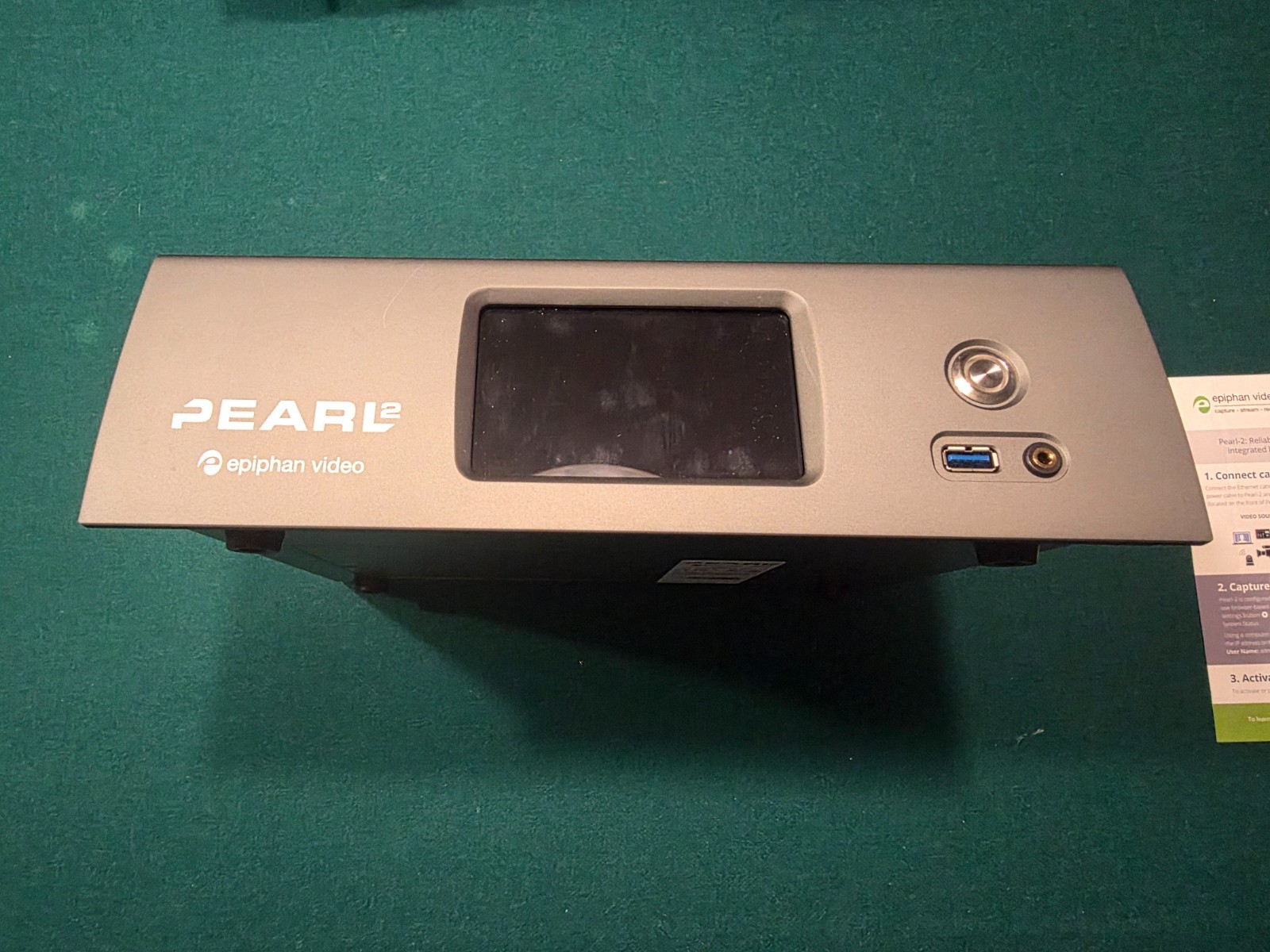 Epiphan Pearl-2 with 4k add-on HDMI/SDI Encoder - Working - Includes Hard Case