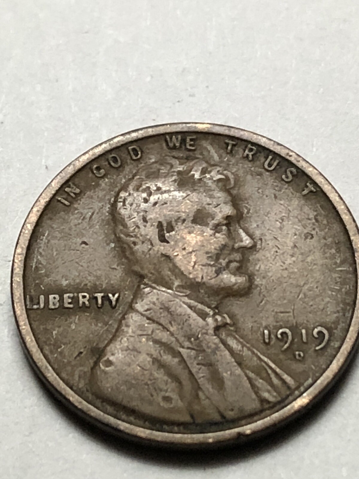 1919-D Lincoln Wheat Cent Average Circulated Condition Great Album Coin Lot V34