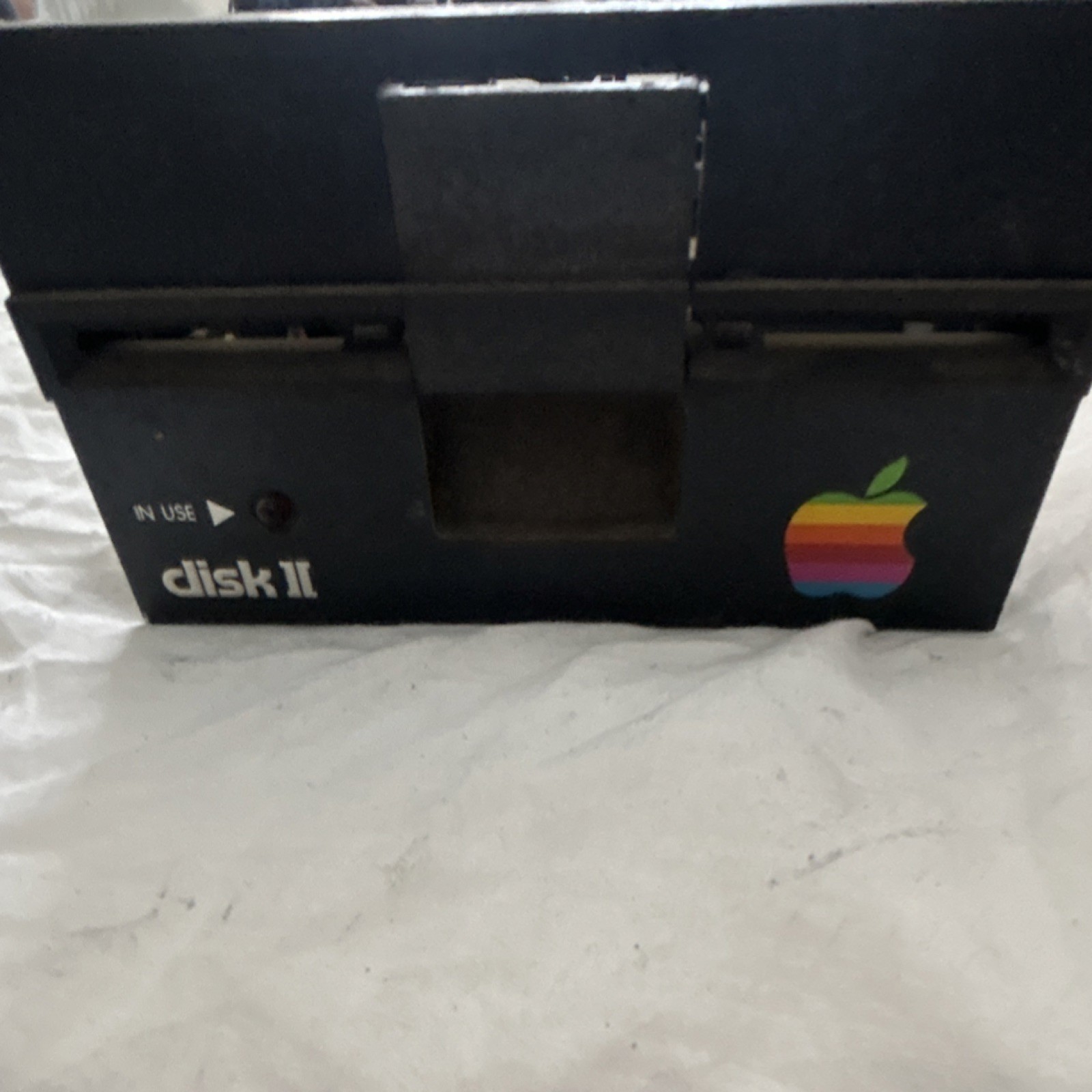 Apple Disk II 5¼ in Floppy Drive Black Vintage Computer Storage Peripheral