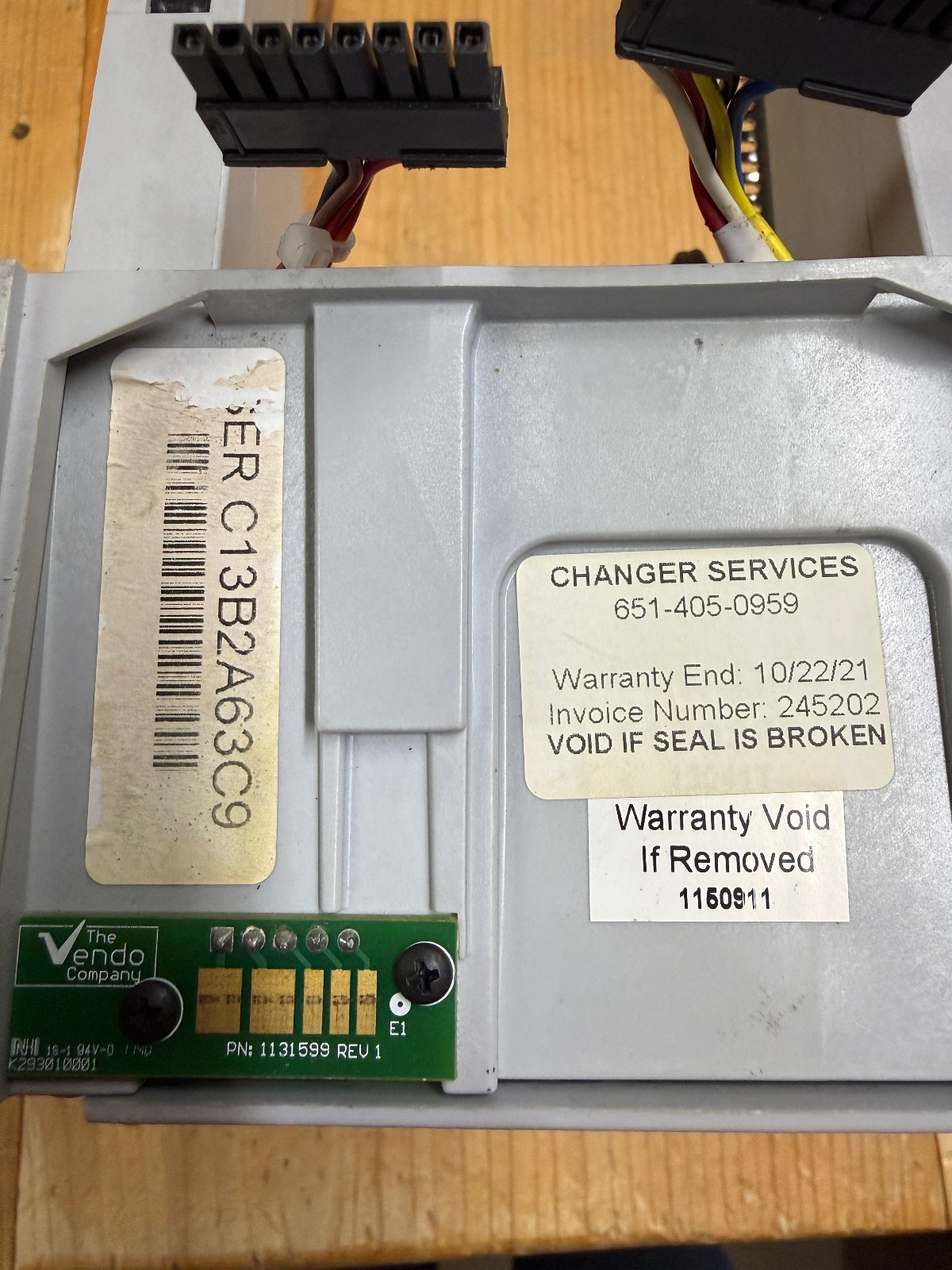 Vendo Vue 30/40 PDC Hand Assembly v2.02