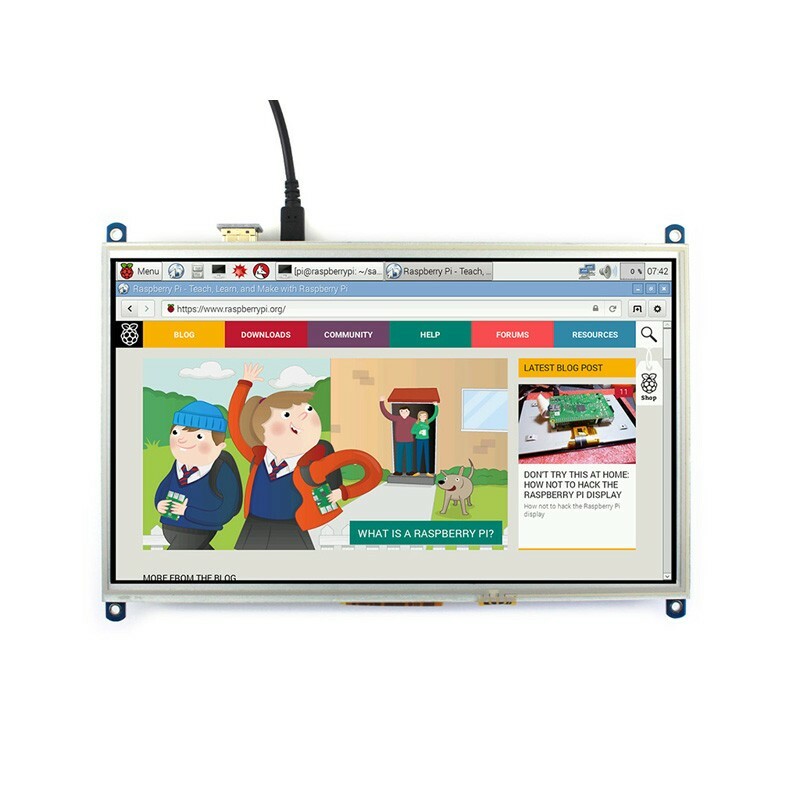 10.1-inch Resistive Touch Screen Panel 1024x600 HDMI LCD HDMI without Shell