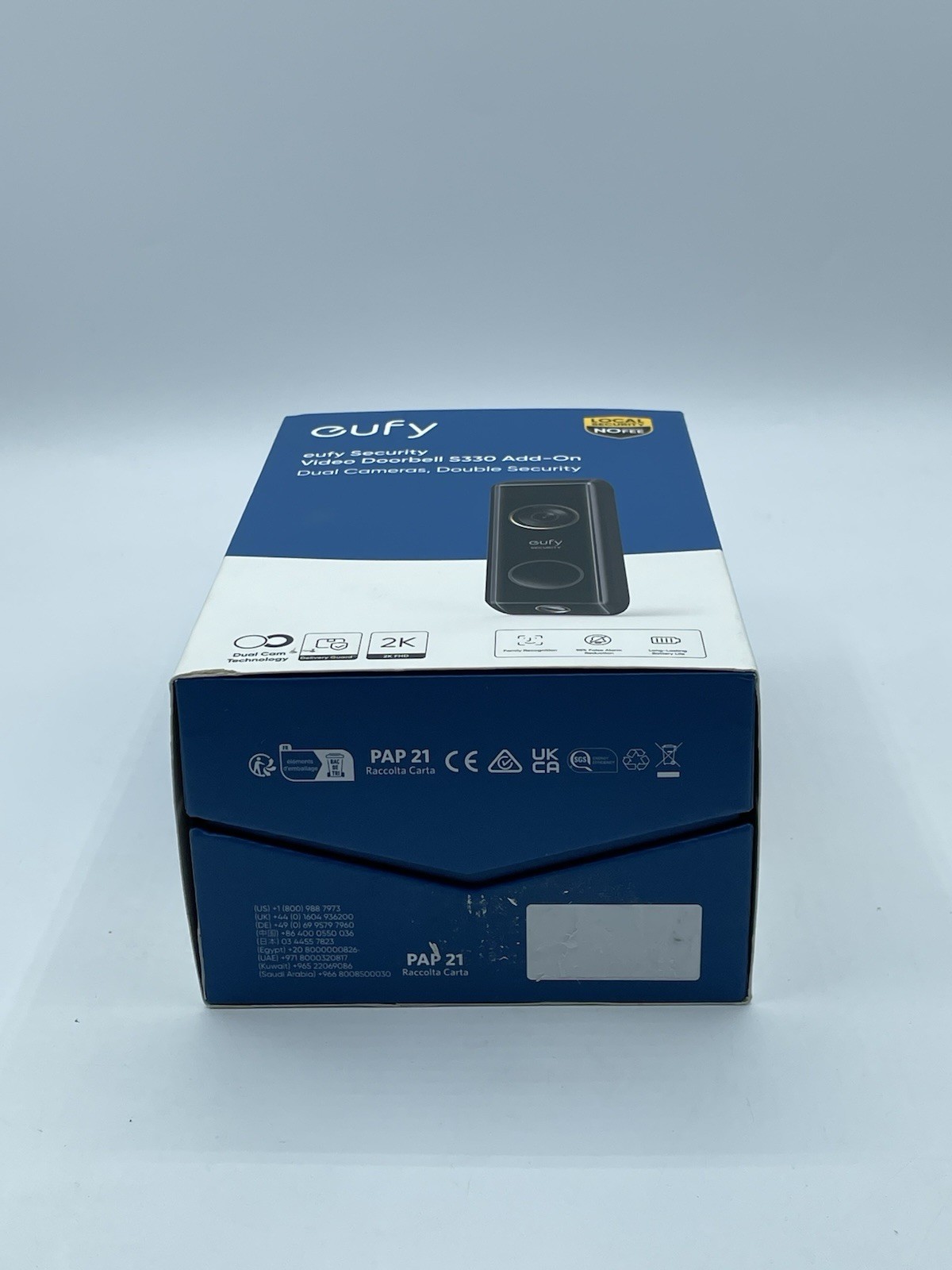 eufy Video Doorbell Dual Camera 2K HD Battery-Powered Dual Motion Detection
