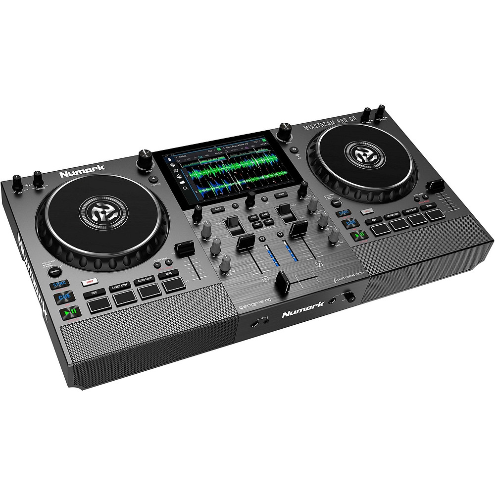 Numark Mixstream Pro Go BatteryPowered Standalone Streaming 2Ch DJ Controller