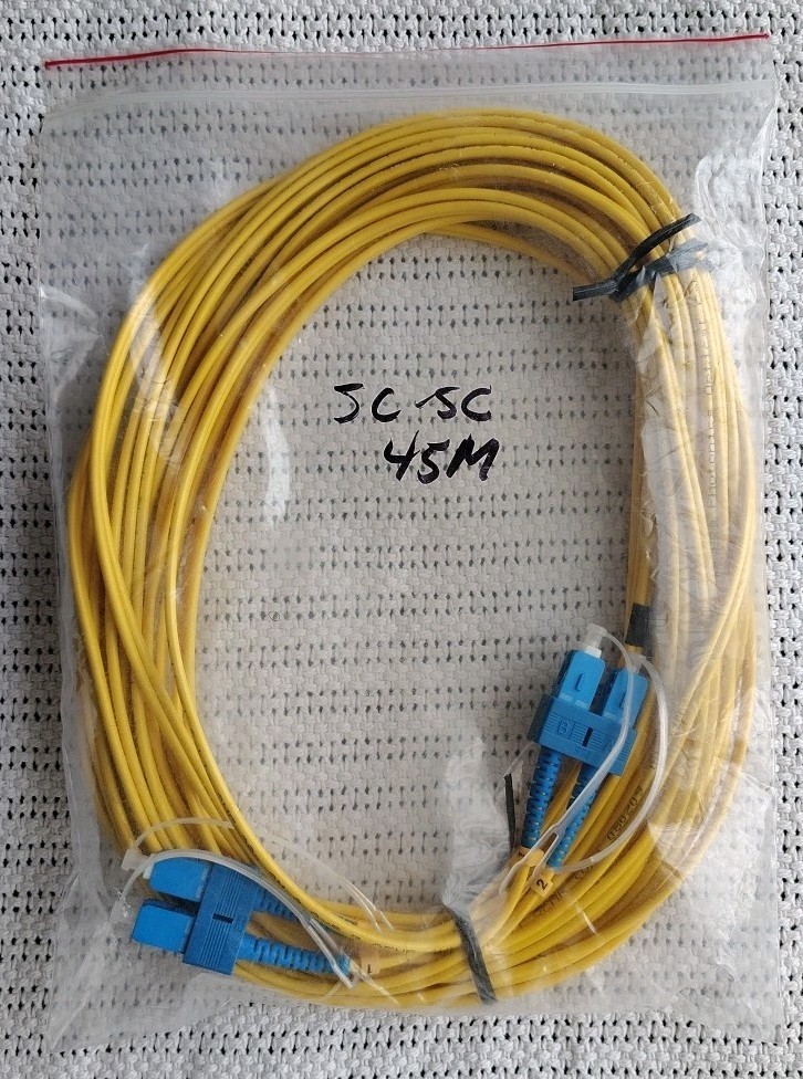 *New* Photonics Fiber Optical Cable SMF-28E 45 Meter SM-2. 8x5. 7 OFNR