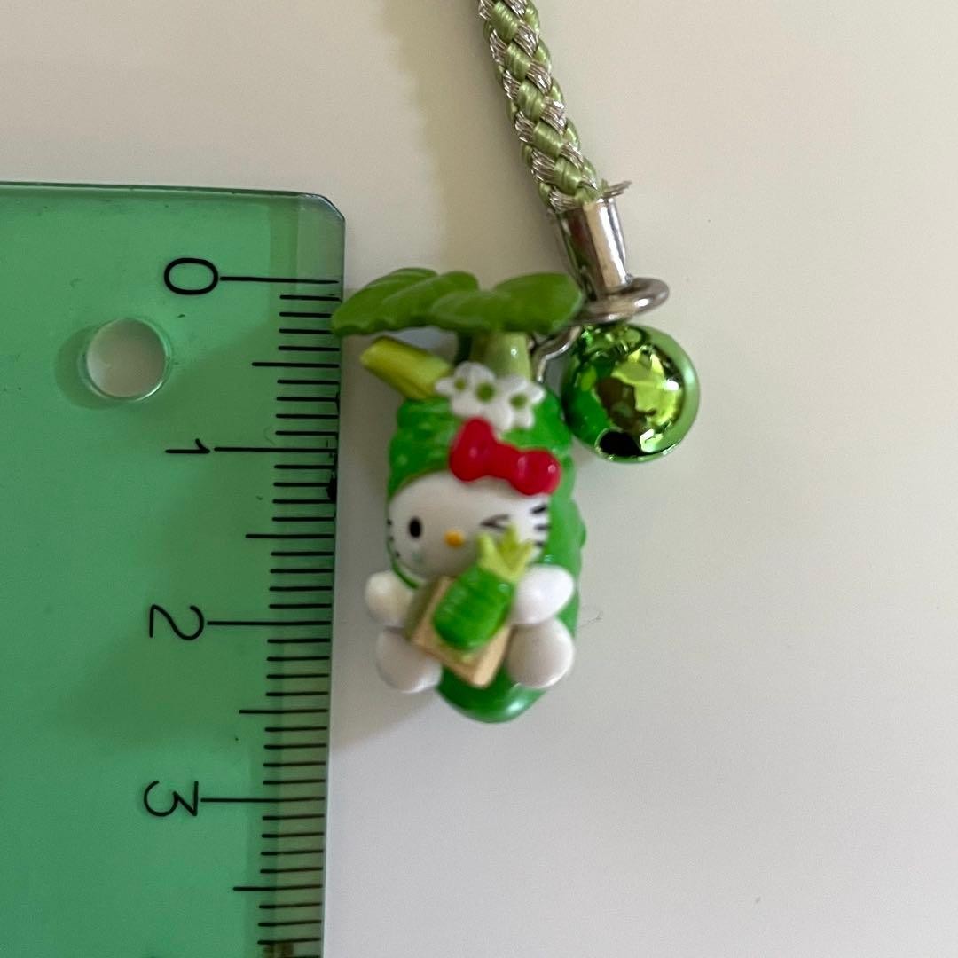 Sanrio Hello Kitty Wasabi Version Shinshu Keychain Strap Used