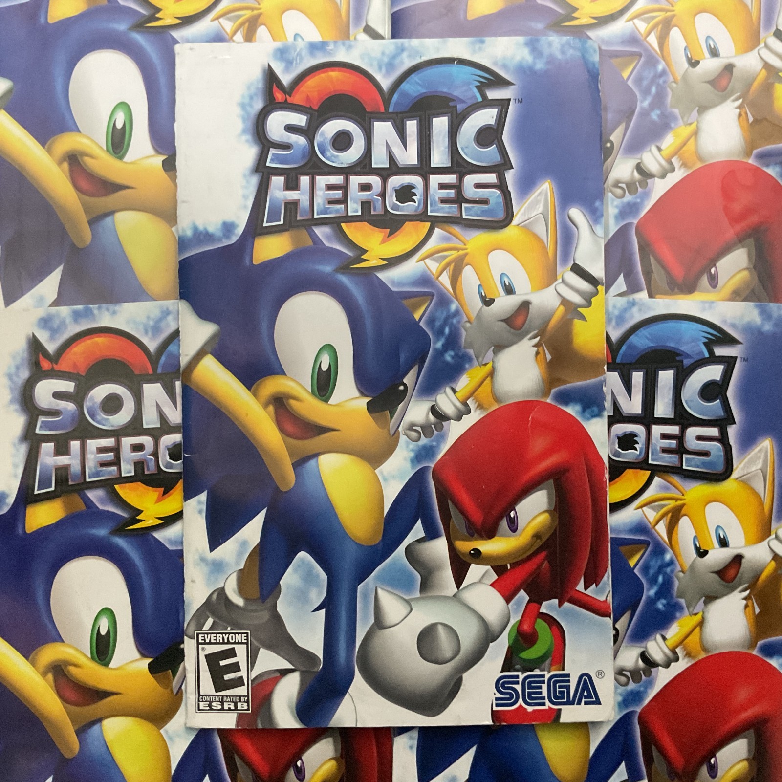 Sonic Heroes PS2 PlayStation 2 Instruction Manual Only