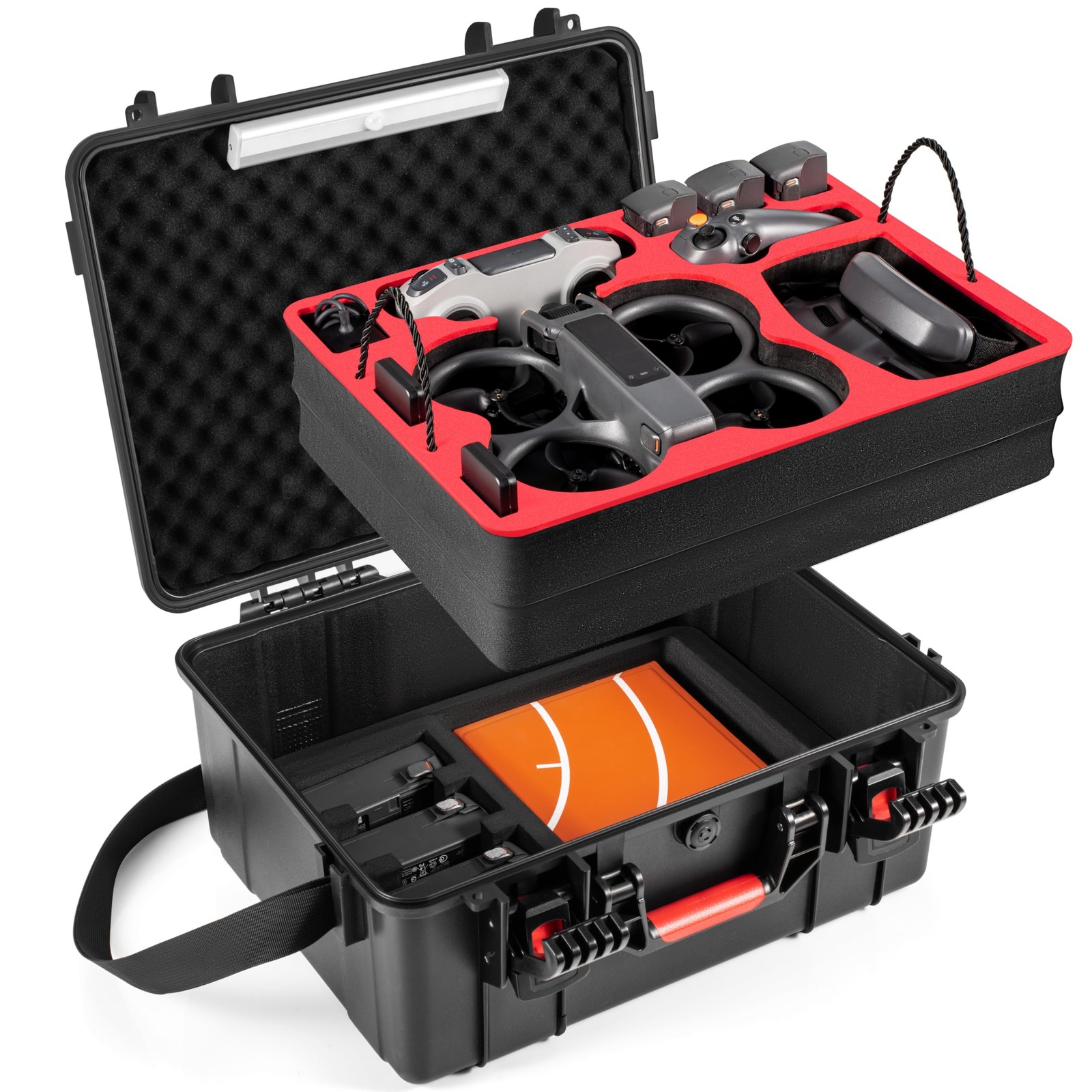 Waterproof Carrying Hard Case for DJI Avata 2 Fly More Combo with Goggles 3(N...