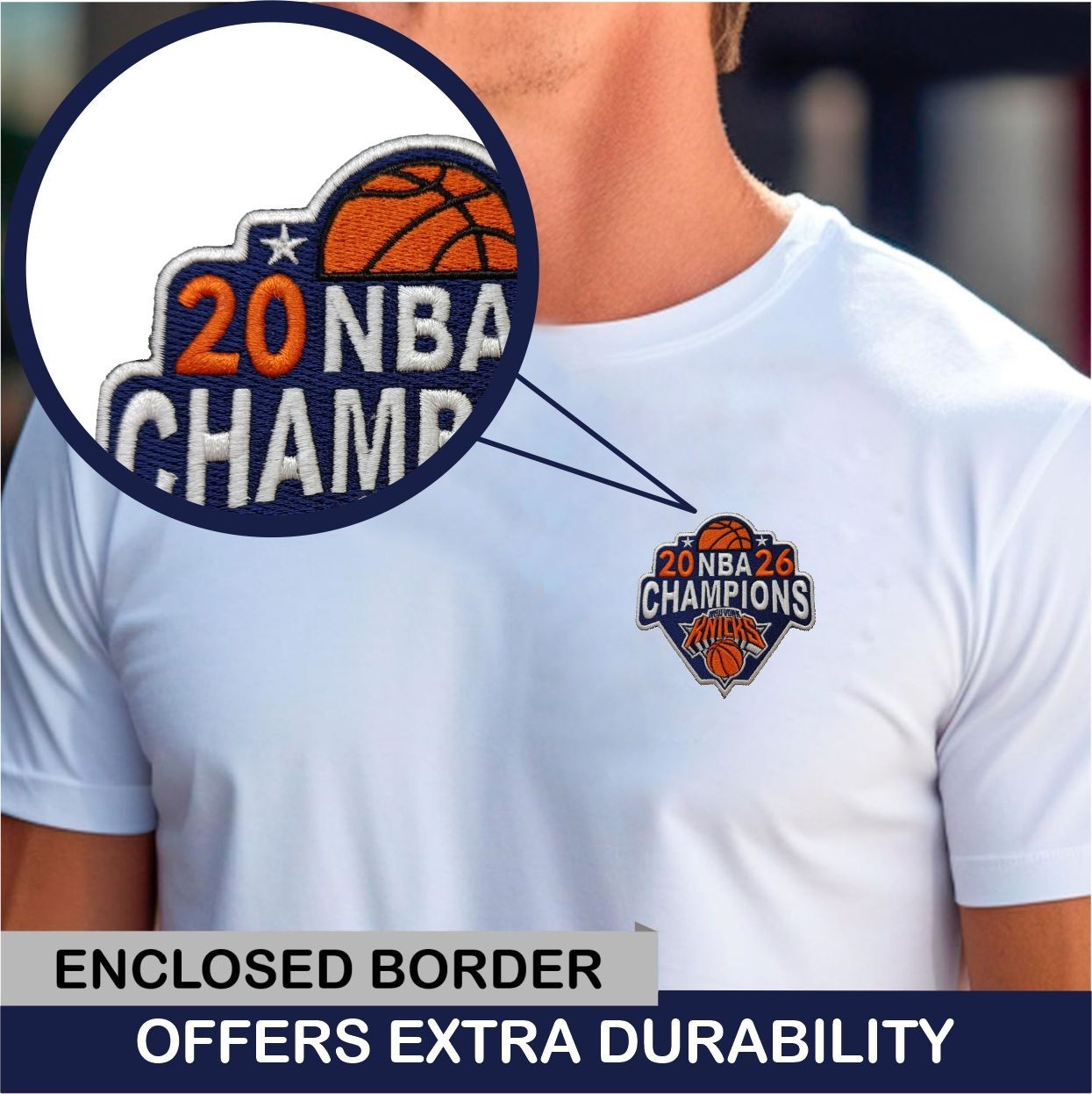 Knicks 2026 Champions Iron On Patch - Sew Patch - Embroidered Patch