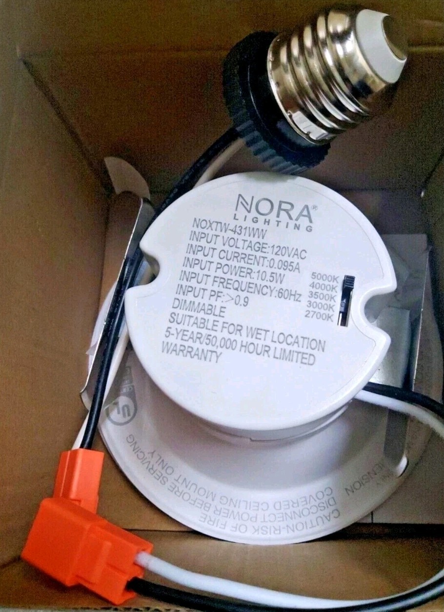 Nora Lighting NOXTW-431 Onyx 4" Adjustable Color Temperature LED - White