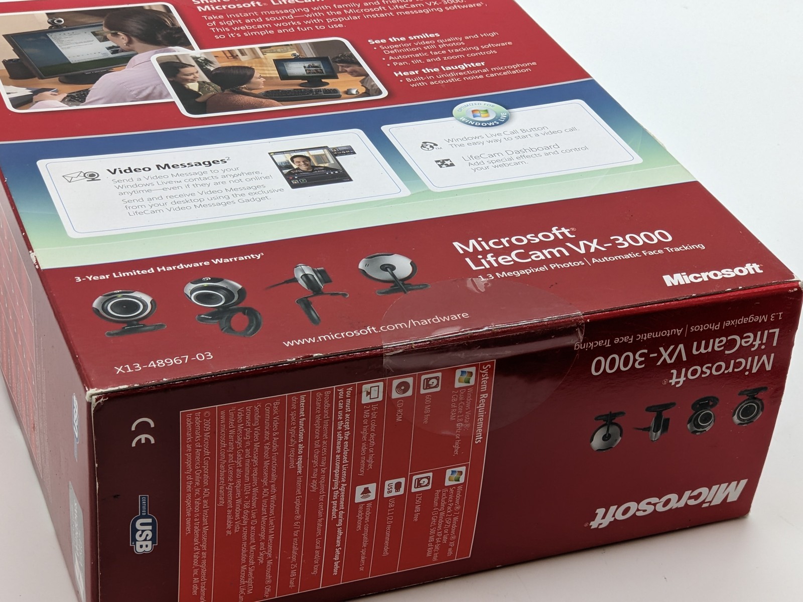 NEW Microsoft LifeCam VX-3000 Web Cam 1.3MEGAPIXEL - FREE SHIPPING
