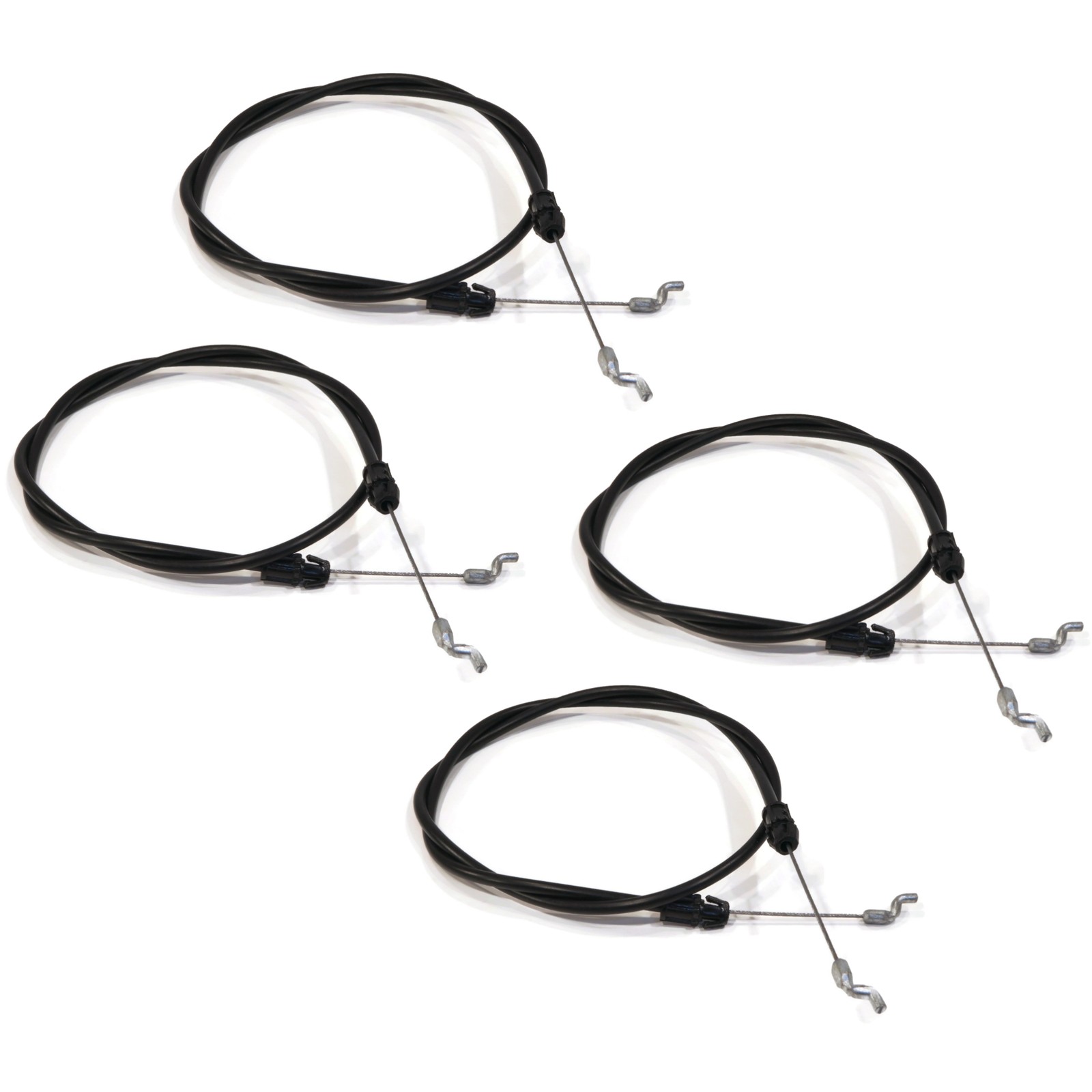 (Pack of 4) Engine Control Cable for Troy-Bilt 746-0553, 7460553 Mower Engine