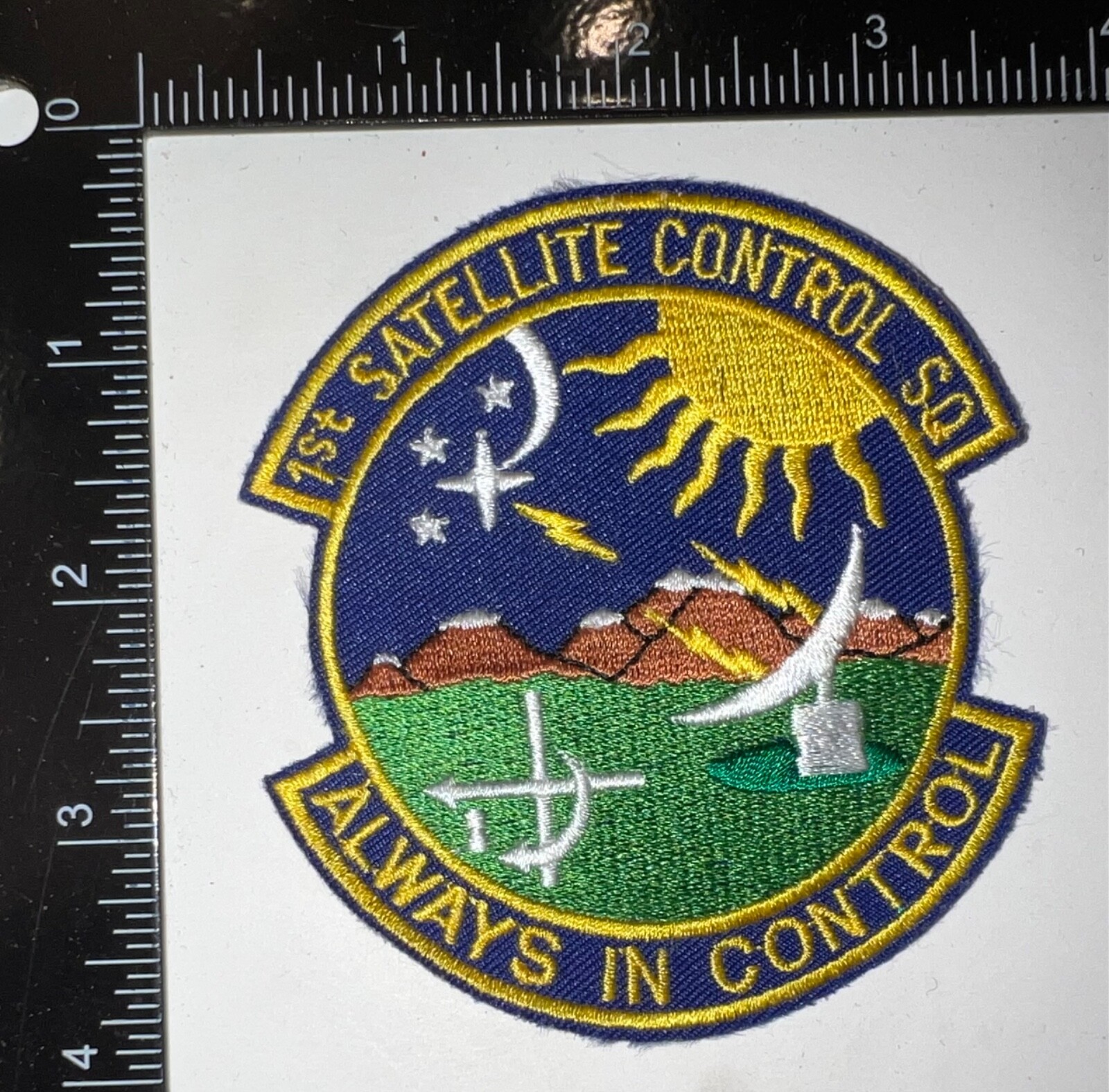 Cold War USAF US Air Force 1st Satellite Control Squadron Patch
