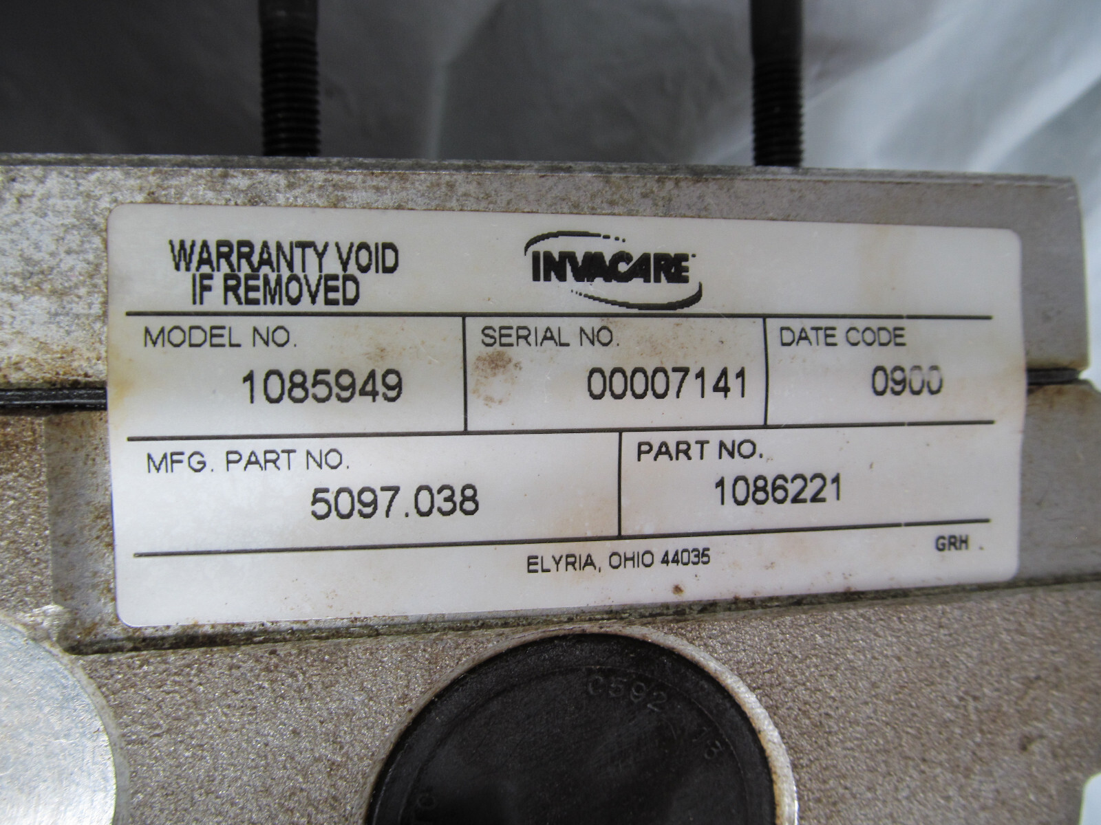 Left Motor & Transaxle From Invacare R2 Wheelchair