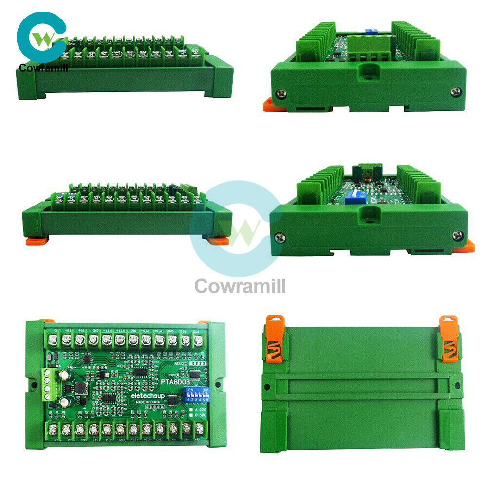 8ch DC 8-30V PT100 RTD RS485 Temperature Sensor Module Modbus Board