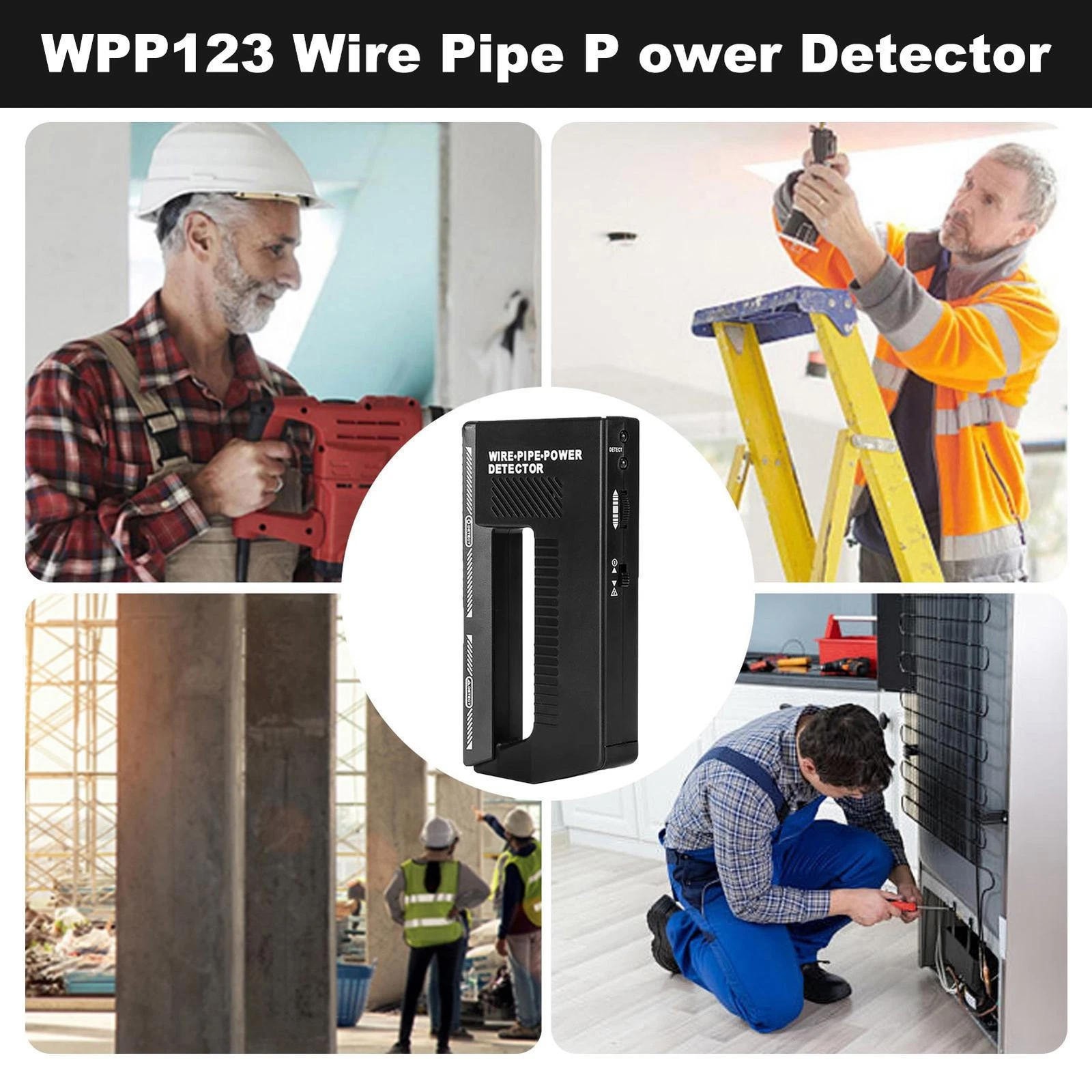 Handheld Wpp123 Professional Detector Tool Wall Wire Pipe Metal Scanner Device