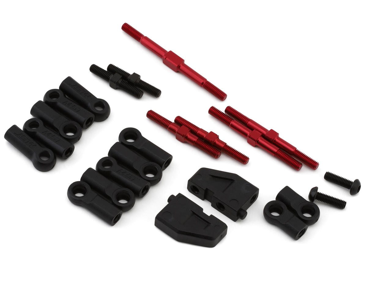 MST RMX 2.5 Aluminum turnbuckle set (red) [MXS-210658R]