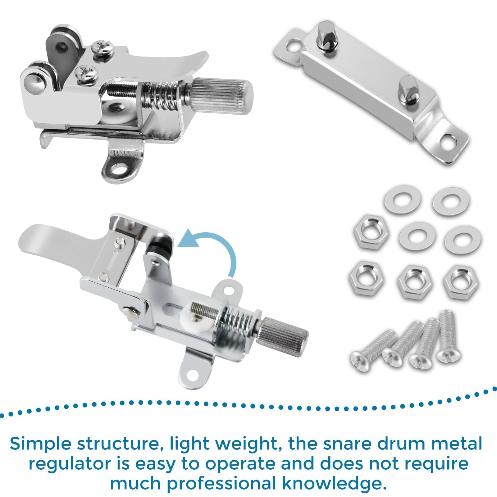 EASTROCK Snare Drum Strainer Drum Modulator Throw Off Butt End Snare Drum Rep...