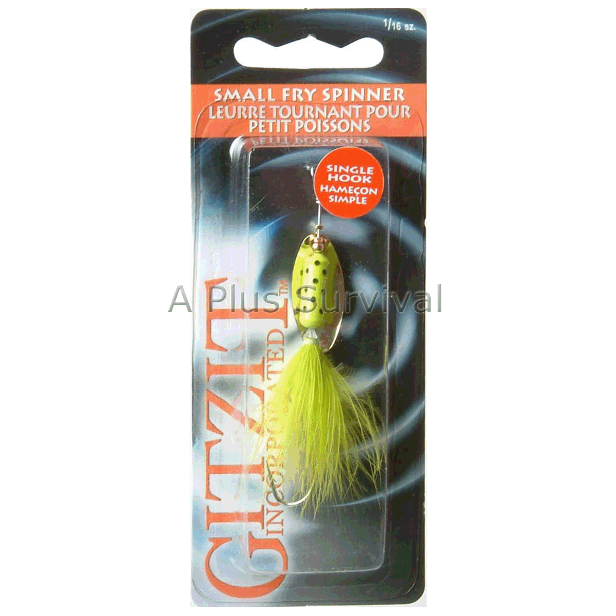 Small Fry 1/16 Inch Spinner River Freshwater Fishing Lake Stream Survival Prep