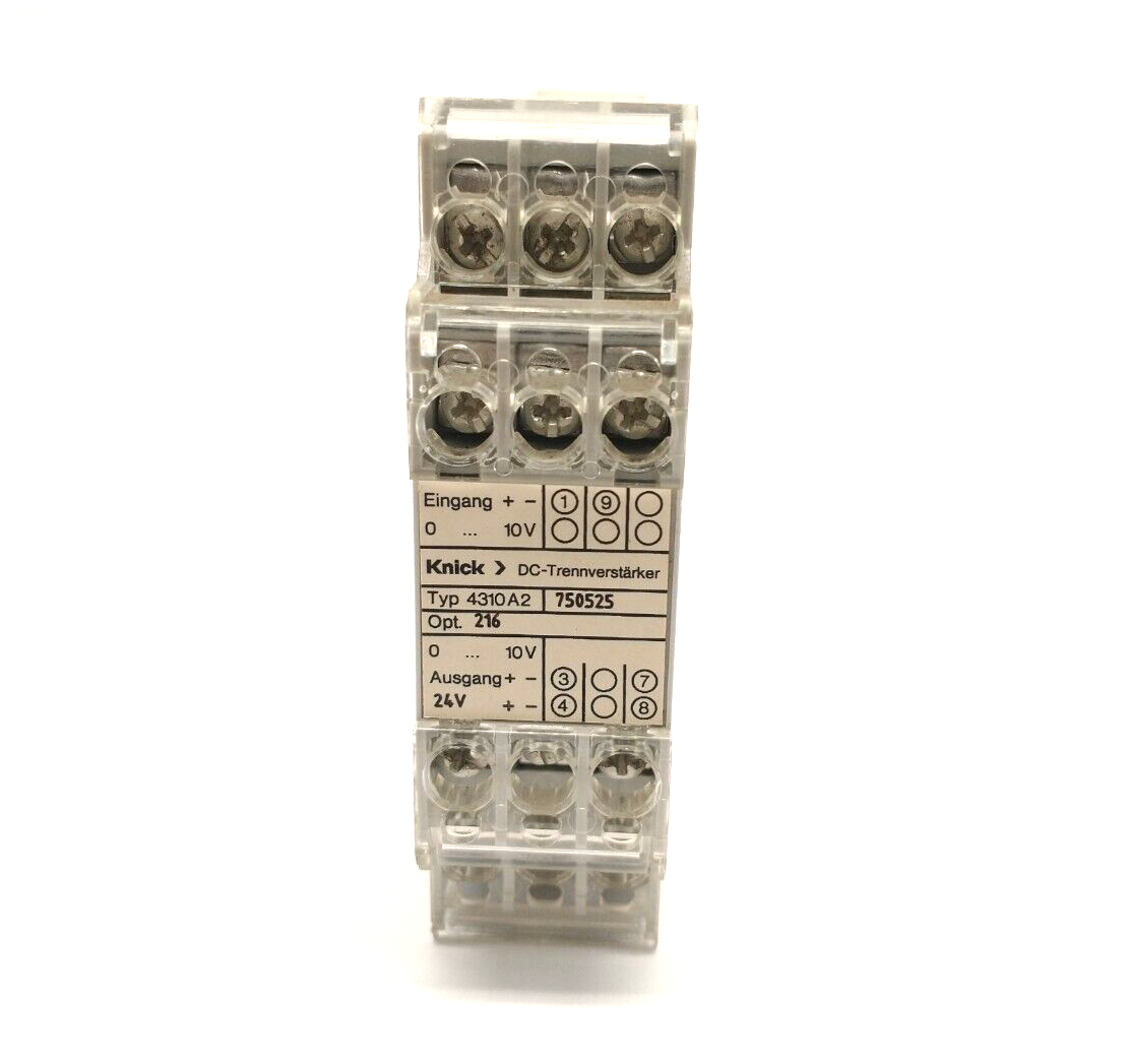 Knick 4310A2 Opt. 216 DC Isolation Amplifier 0-10V