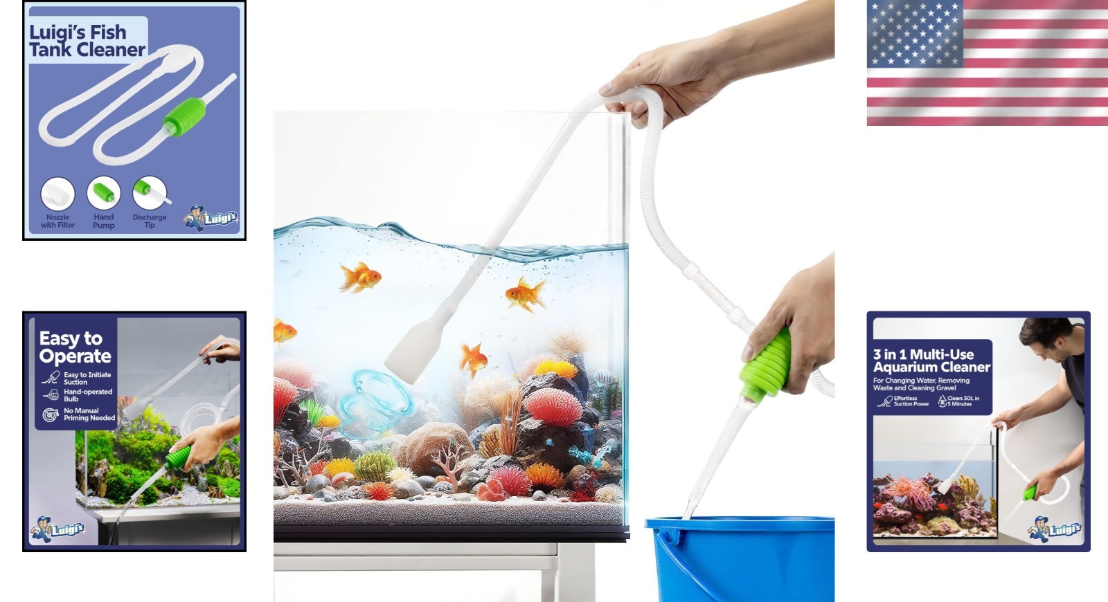High-Value Fish Tank Hand Siphon - Hassle-Free Cleaning & Maintenance Tool