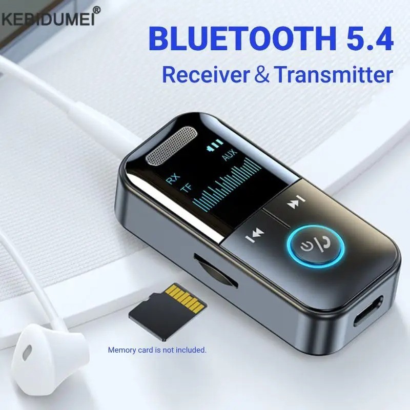 4In1 Bluetooth Audio Adapter Wireless Receiver Transmitter MP3 Player 3.5mm Aux